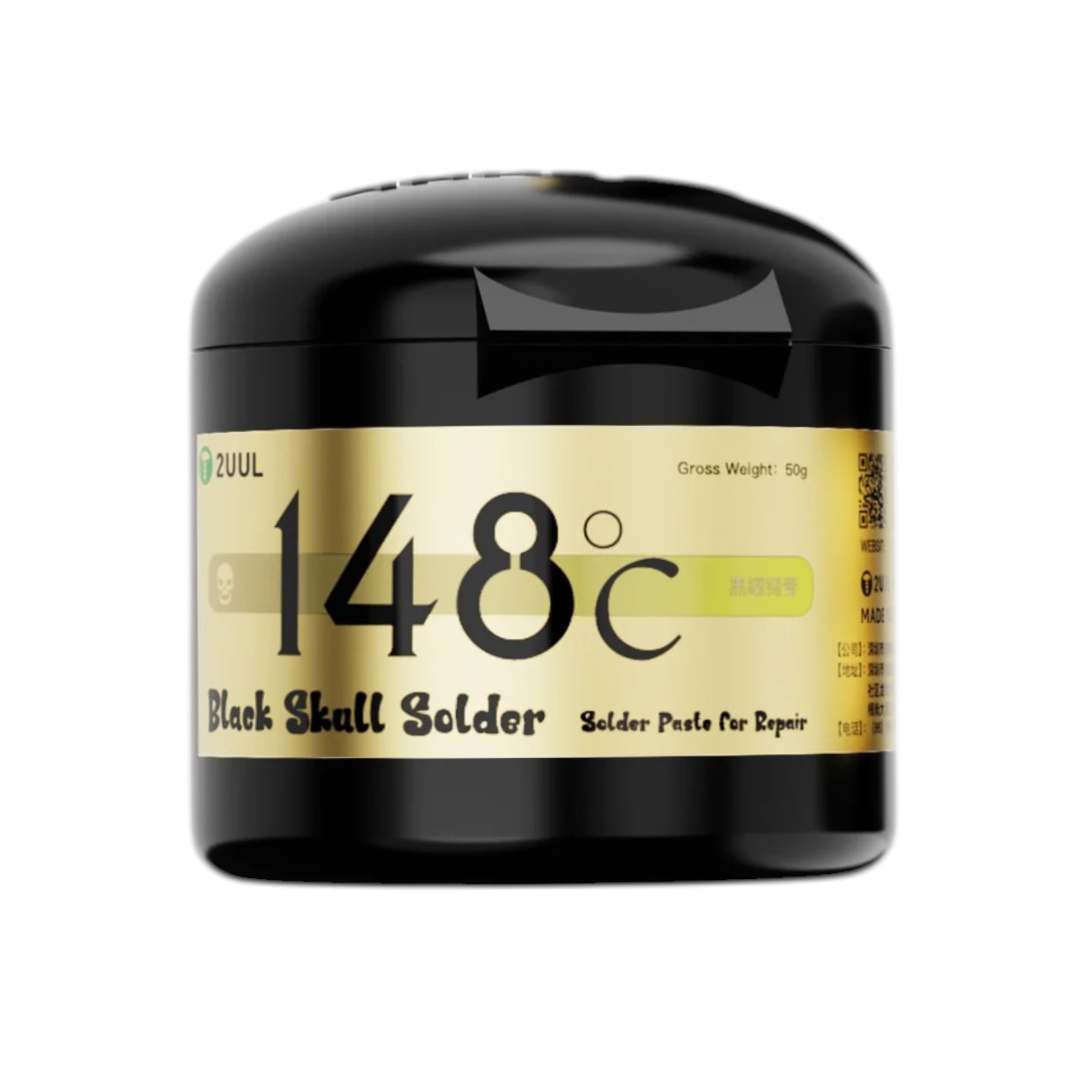 2UUL Black Skull Pâte à Souder 148°C (RS148) (50g)