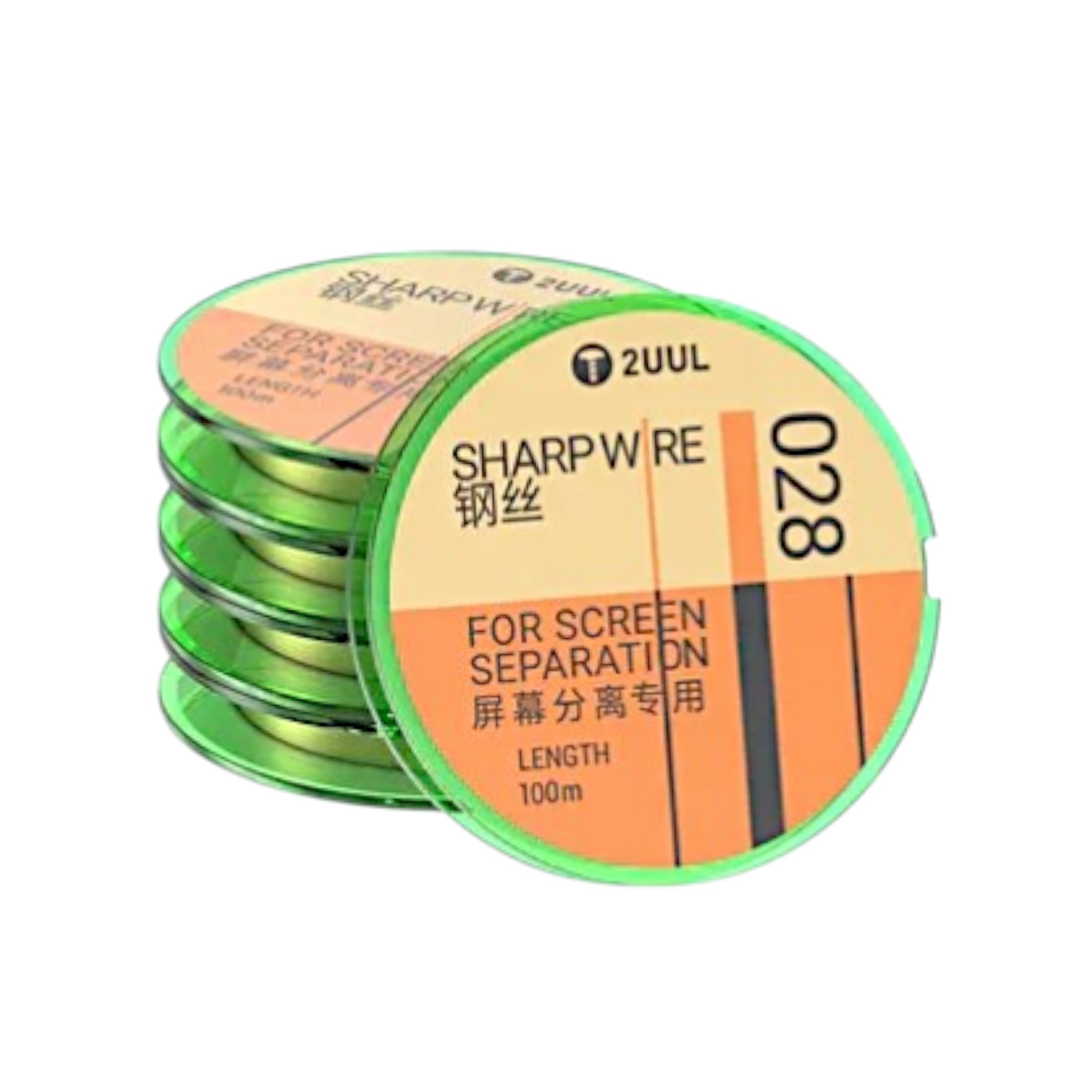 2UUL Sharp Wire Fil de Séparation d'Ecran 0.028mm (100m) (Boîte de 5)