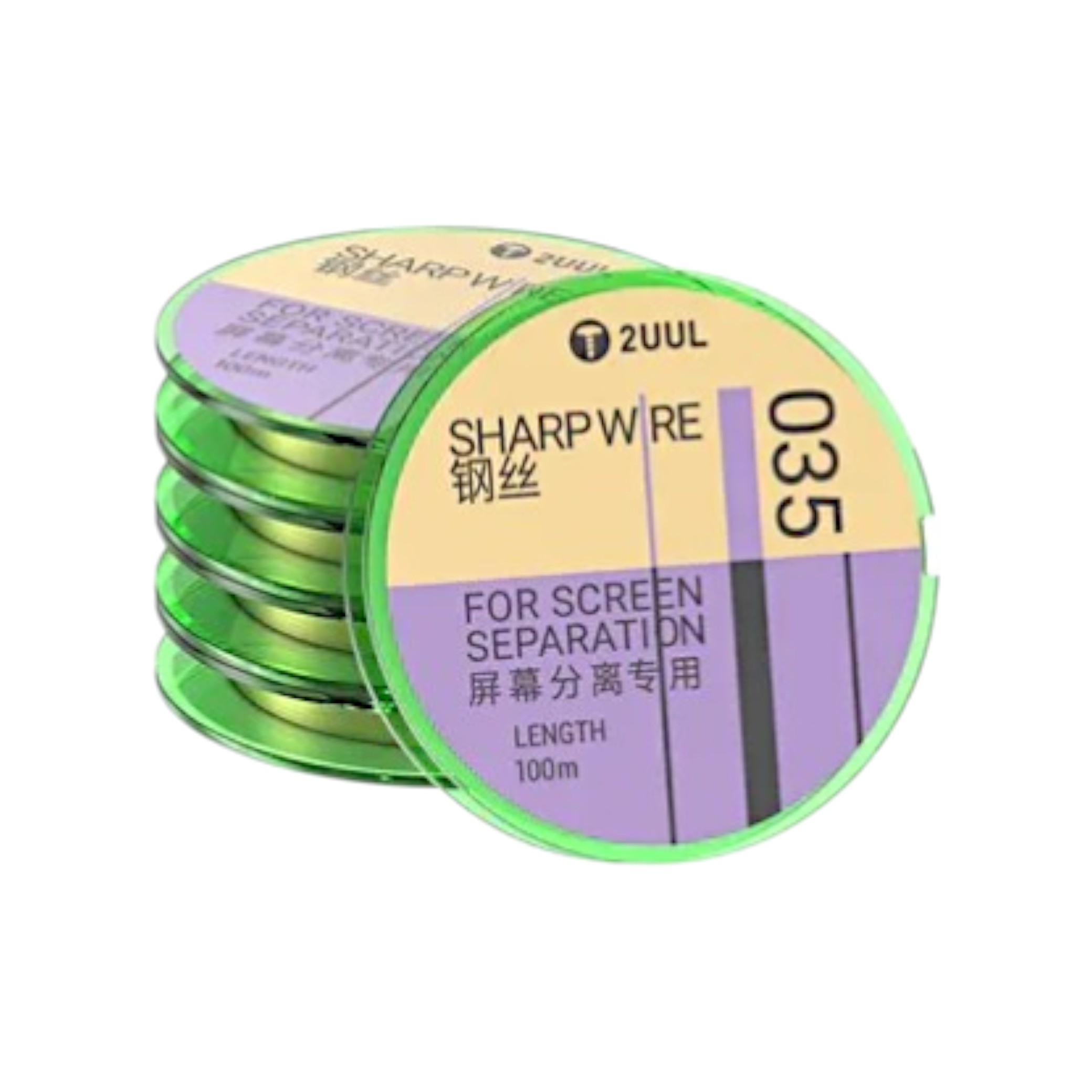 2UUL Sharp Wire Fil de Séparation d'Ecran 0.035mm (100m) (Boîte de 5)