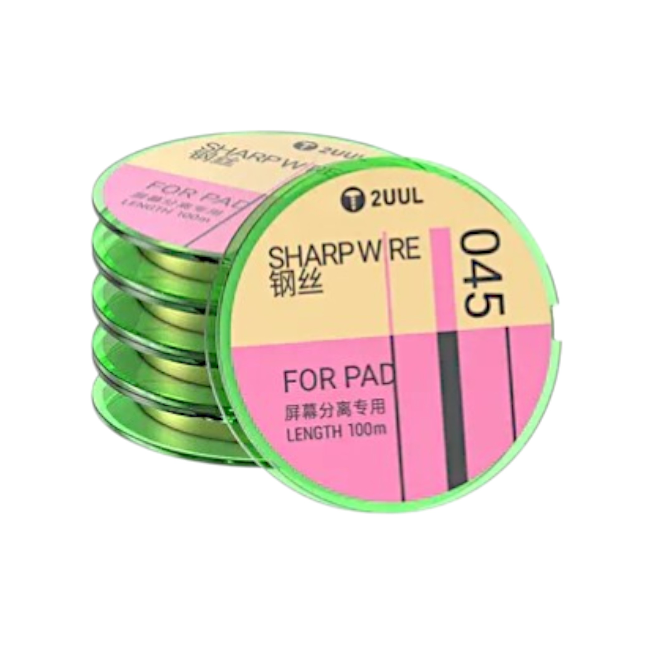 2UUL Sharp Wire Fil de Séparation d'Ecran 0.045mm (100m) (Boîte de 5)