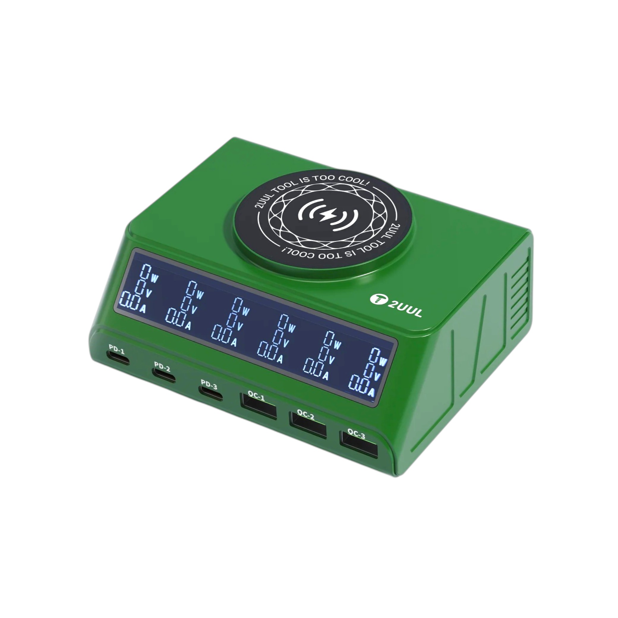 2UUL Station de Charge 110W PD+QC et Induction (PC11)