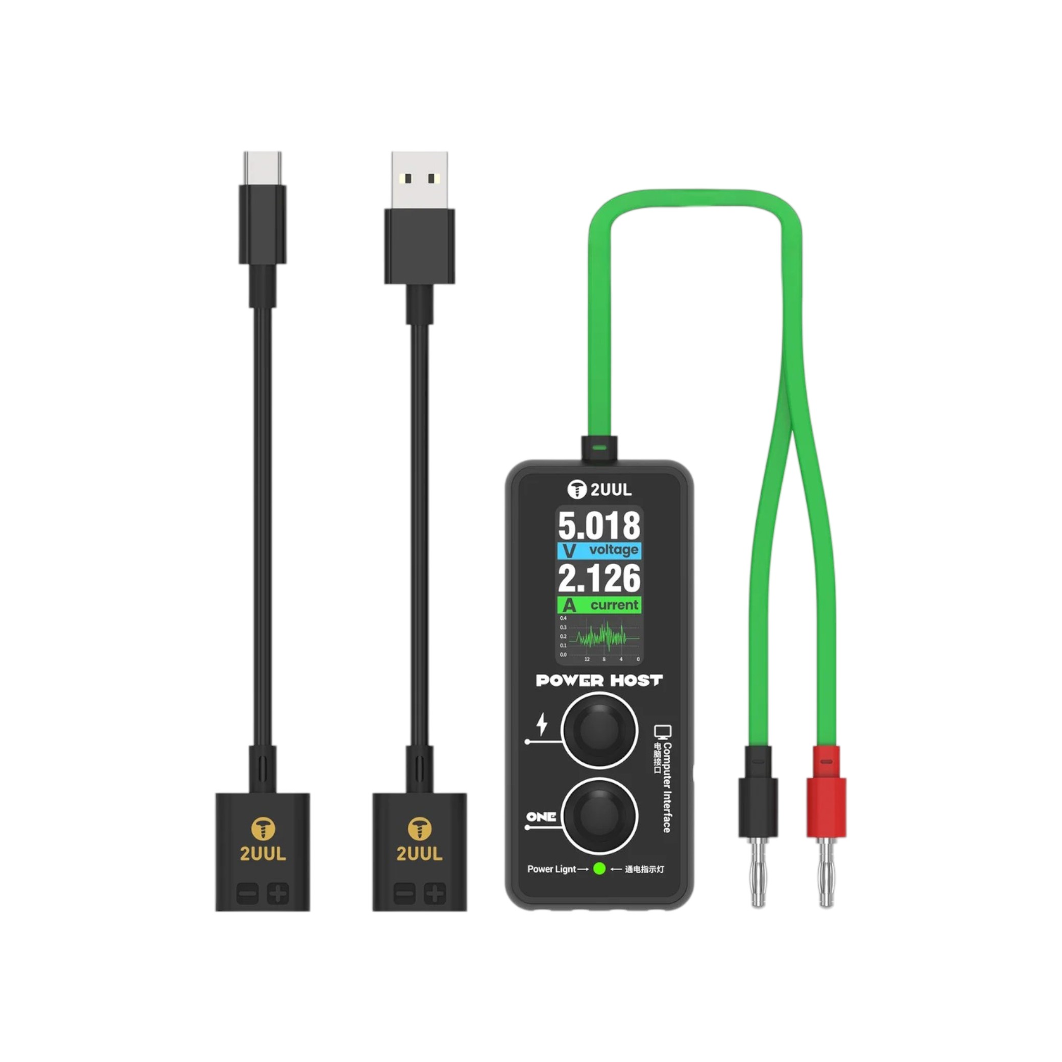 2UUL Testeur USB Ampèremètre/Voltmètre (PW15)