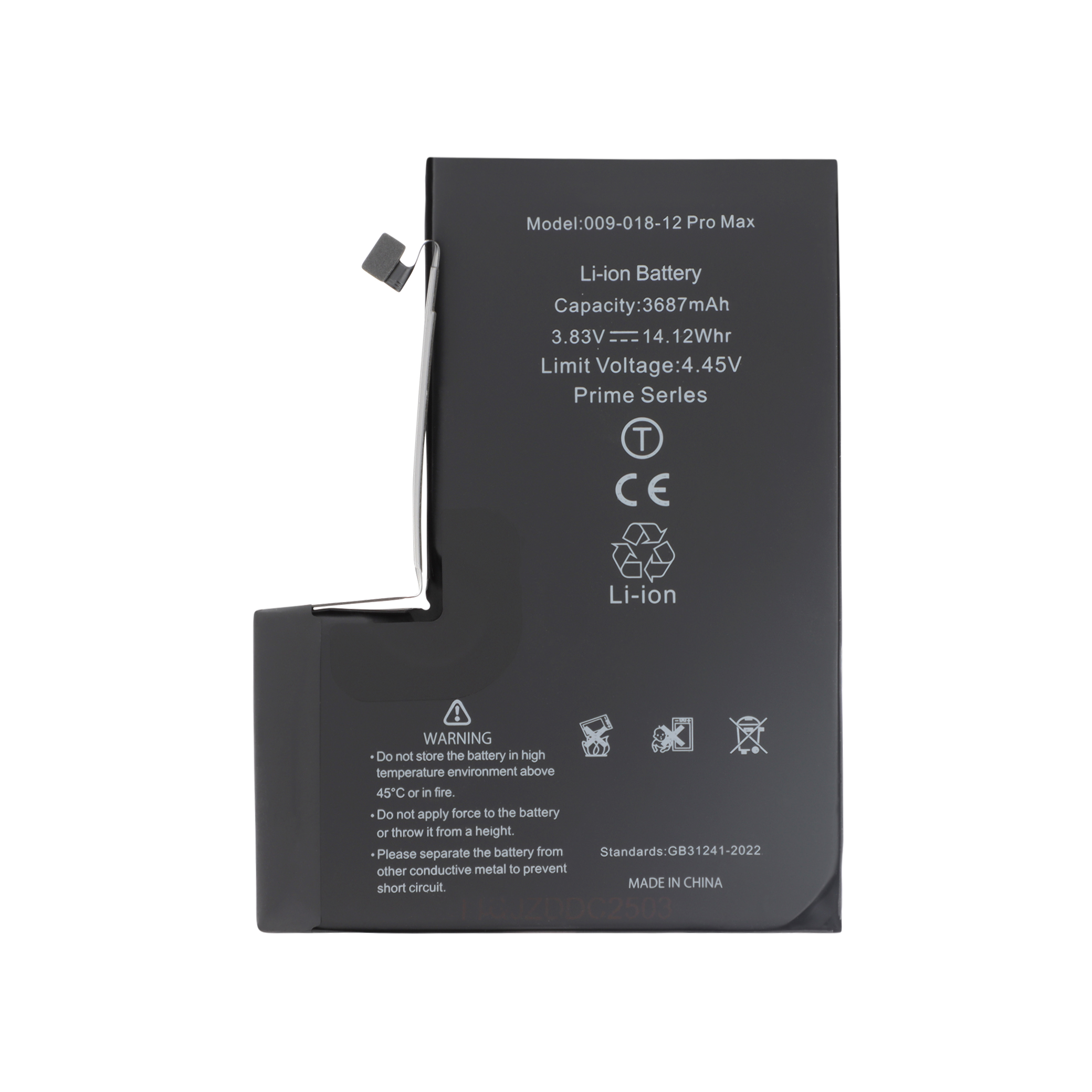 Batterie iPhone 12 Pro Max (Ti) (Prime)