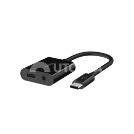 Belkin Adaptateur USB-C vers USB-C et Jack 3,5mm (Noir)