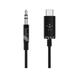 BELKIN Câble Jack 3,5 mm à USB-C 0,9m (Noir)