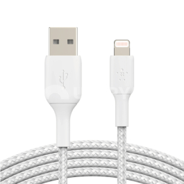 BELKIN Câble Tressé Lightning 3m (Blanc)