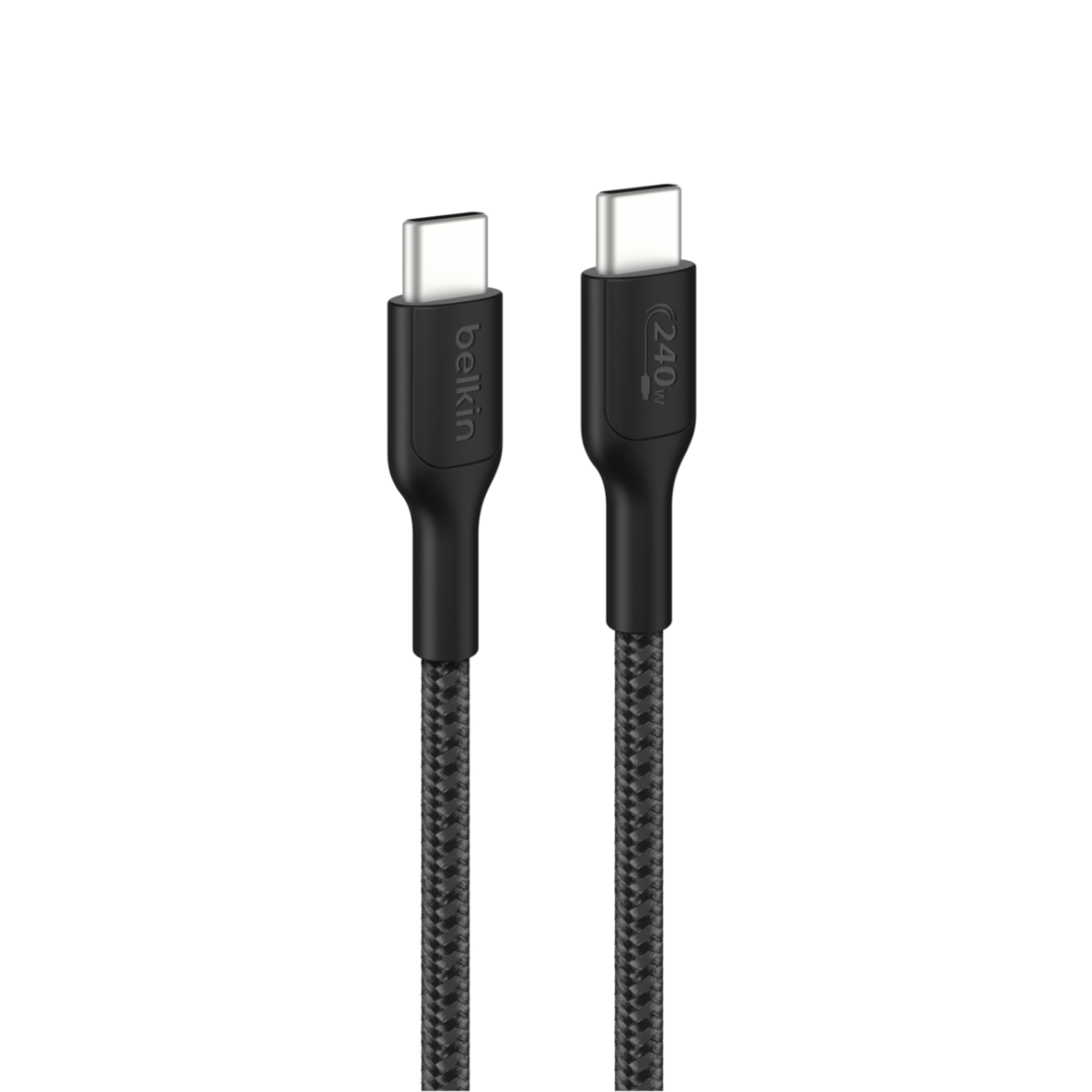 BELKIN Câble Tressé PCR USB-C vers USB-C 240W 2.0 1m (Noir)
