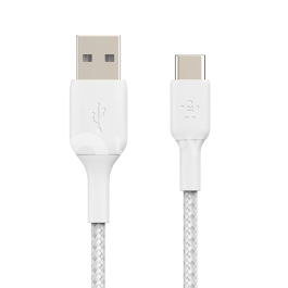 BELKIN Câble Tressé USB-C 2m (Blanc)
