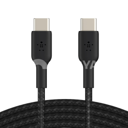 BELKIN Câble Tressé USB-C vers USB-C 1m (Noir)
