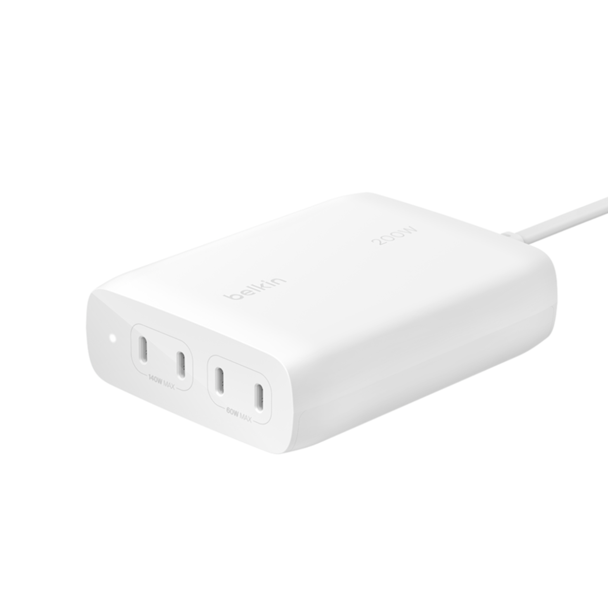 BELKIN Chargeur Secteur GaN 200W 4 ports (4 USB-C)