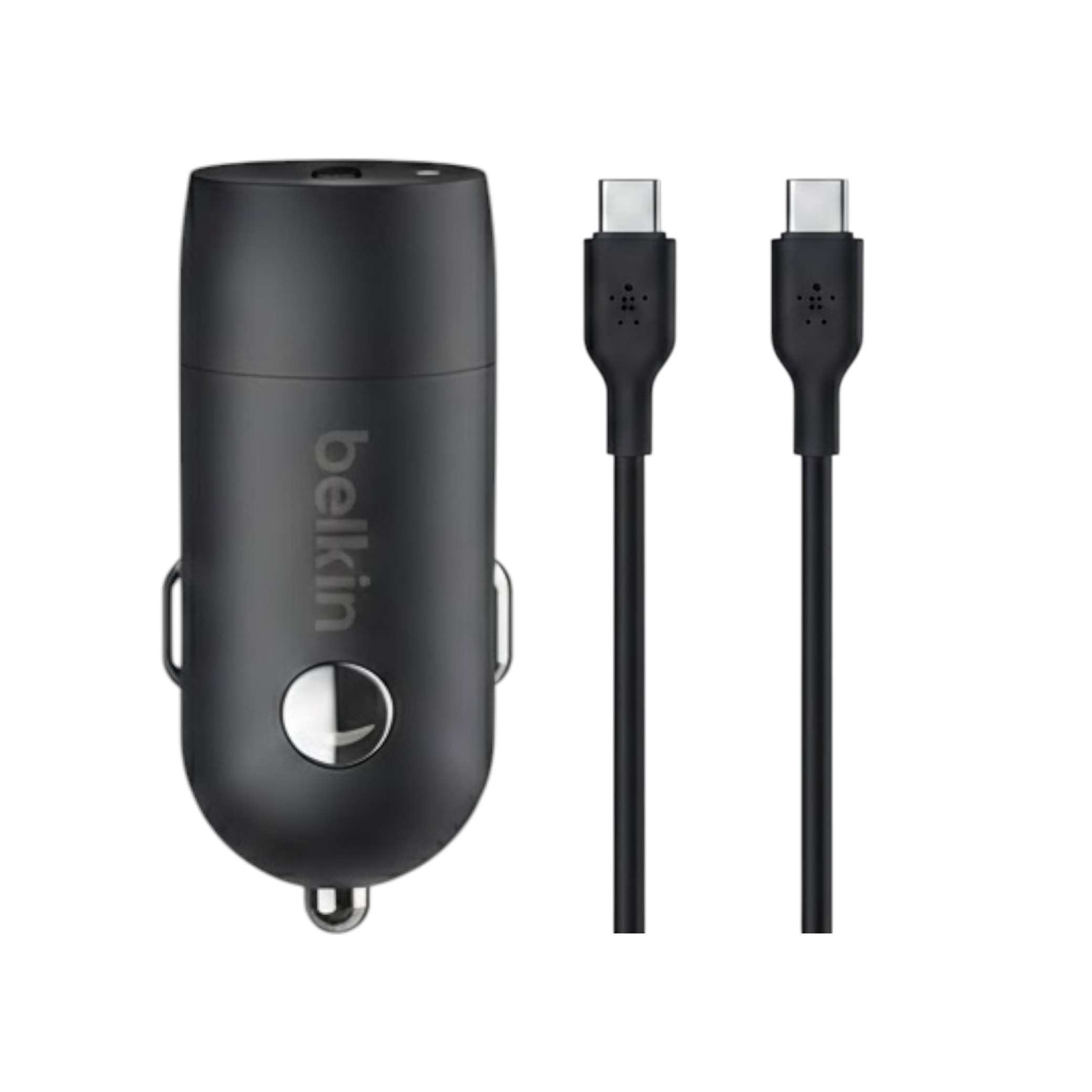 BELKIN Combo Chargeur Voiture USB-C (30W) + Câble USB-C 1m