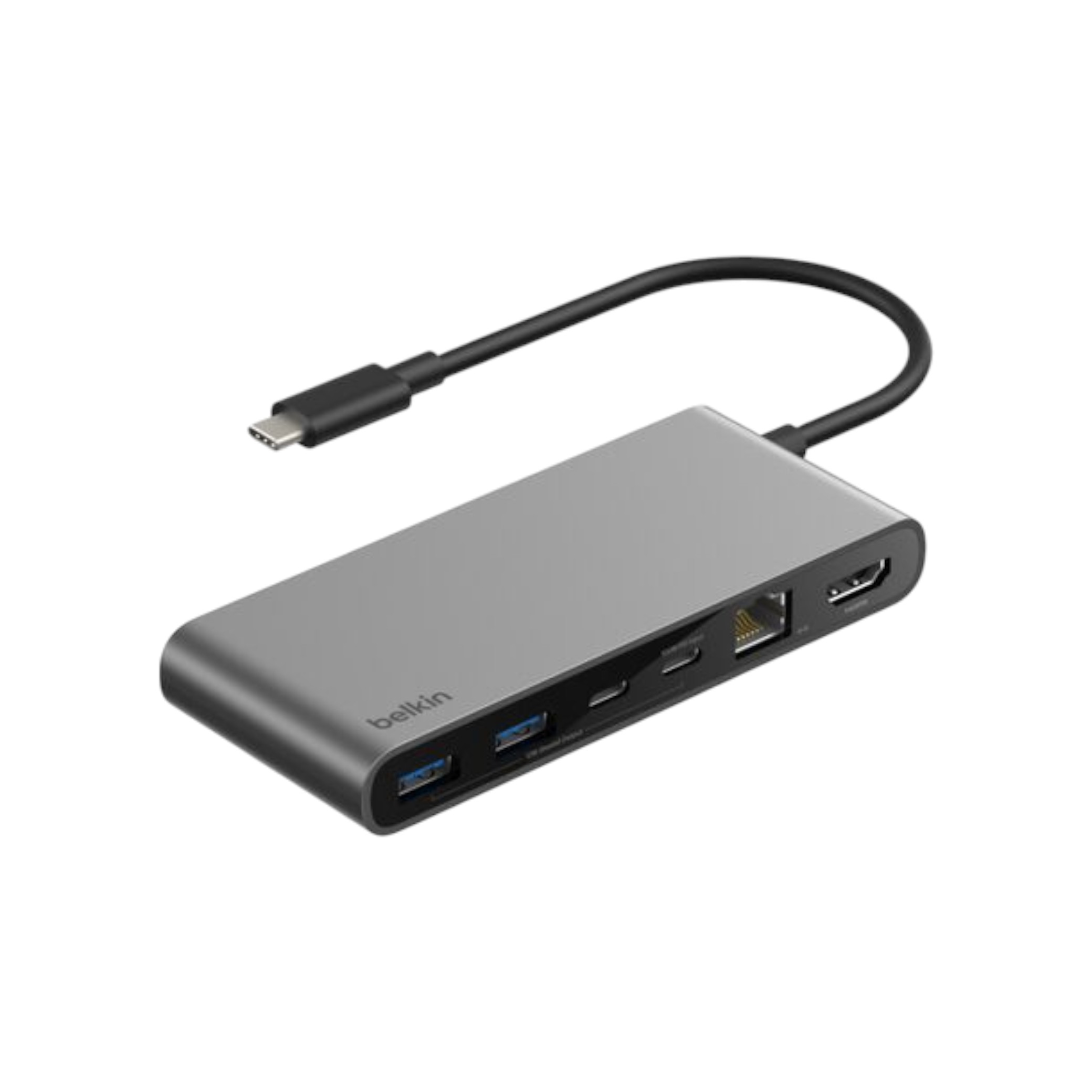 BELKIN Hub USB-C 8-en-1 (Gris Sidéral)