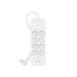 BELKIN Multiprise parafoudre 8 prises + 2 USB PD (2m)