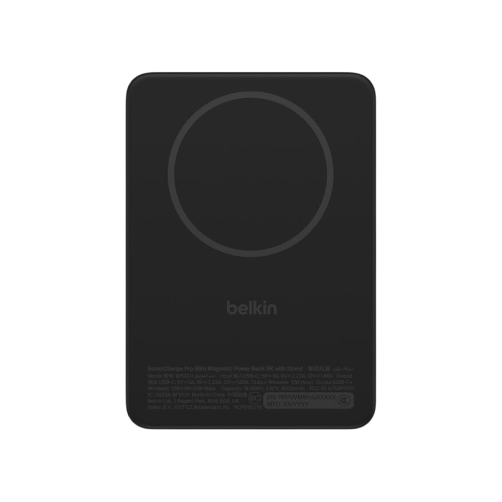 BELKIN PowerBank Magnétique 5000 mAh 20W (Noir)
