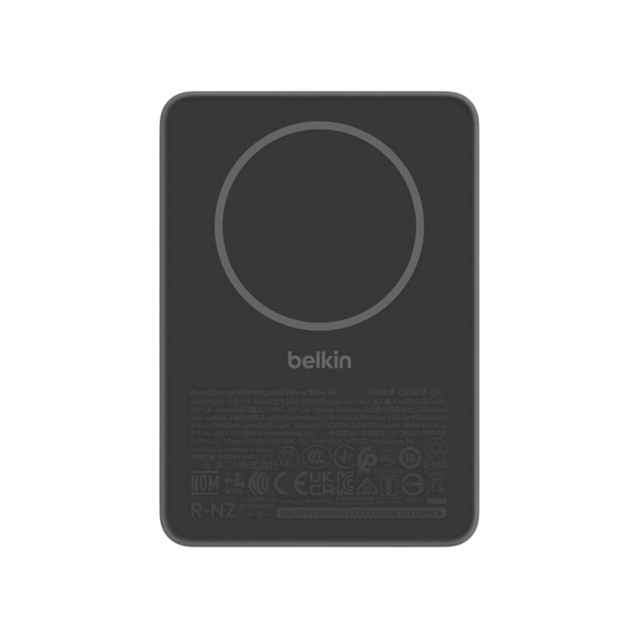 BELKIN PowerBank Magnétique Slim BoostCharge 5000mAh 7.5W (Noir)
