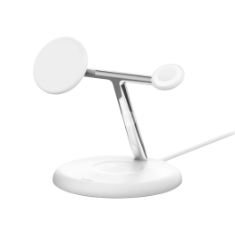 BELKIN Station de recharge 3-en-1 avec Qi2 (15W) (Blanc)