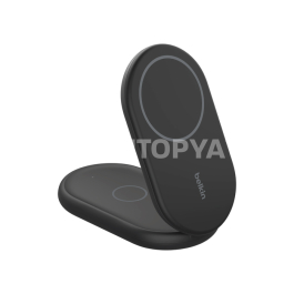BELKIN Station de recharge sans fil 2-en-1 avec Qi2 (15W) (Noir)