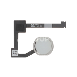 Bouton Home Complet Argent iPad Air 2/mini 4/Pro 12,9"