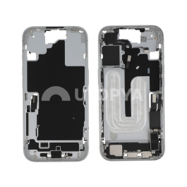Châssis Central Blanc iPhone 16 (Avec Composants) (Pulled A)
