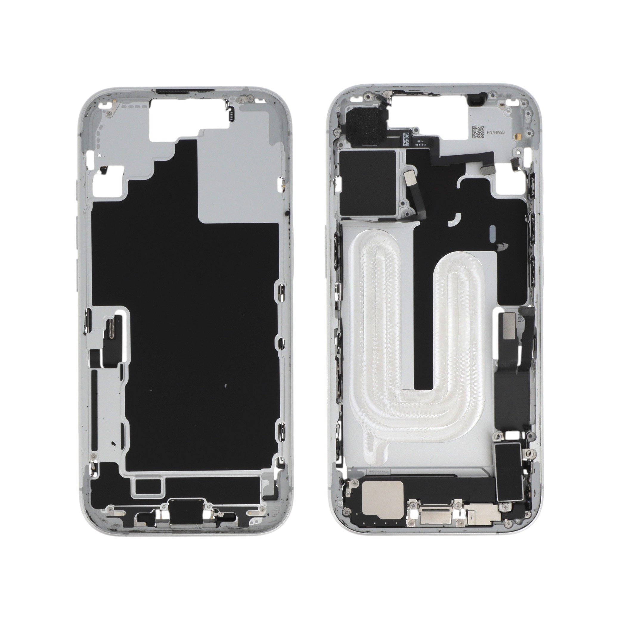 Châssis Central Blanc iPhone 17 (Avec Composants) (Pulled A)