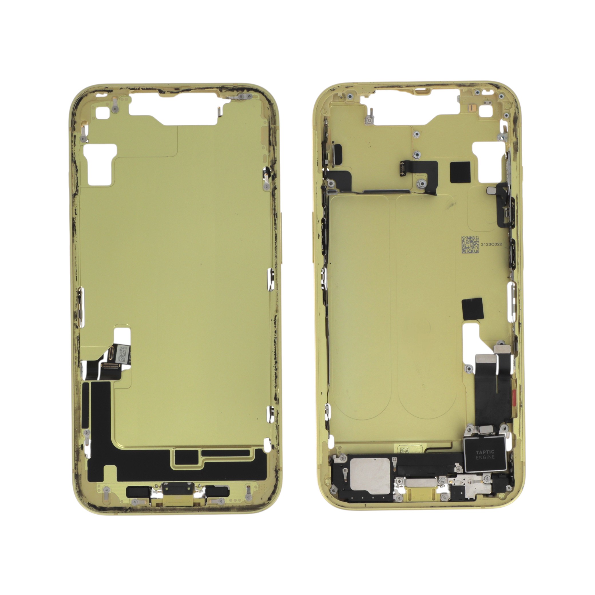 Châssis Central Jaune iPhone 14 (Avec Composants) (Pulled A)