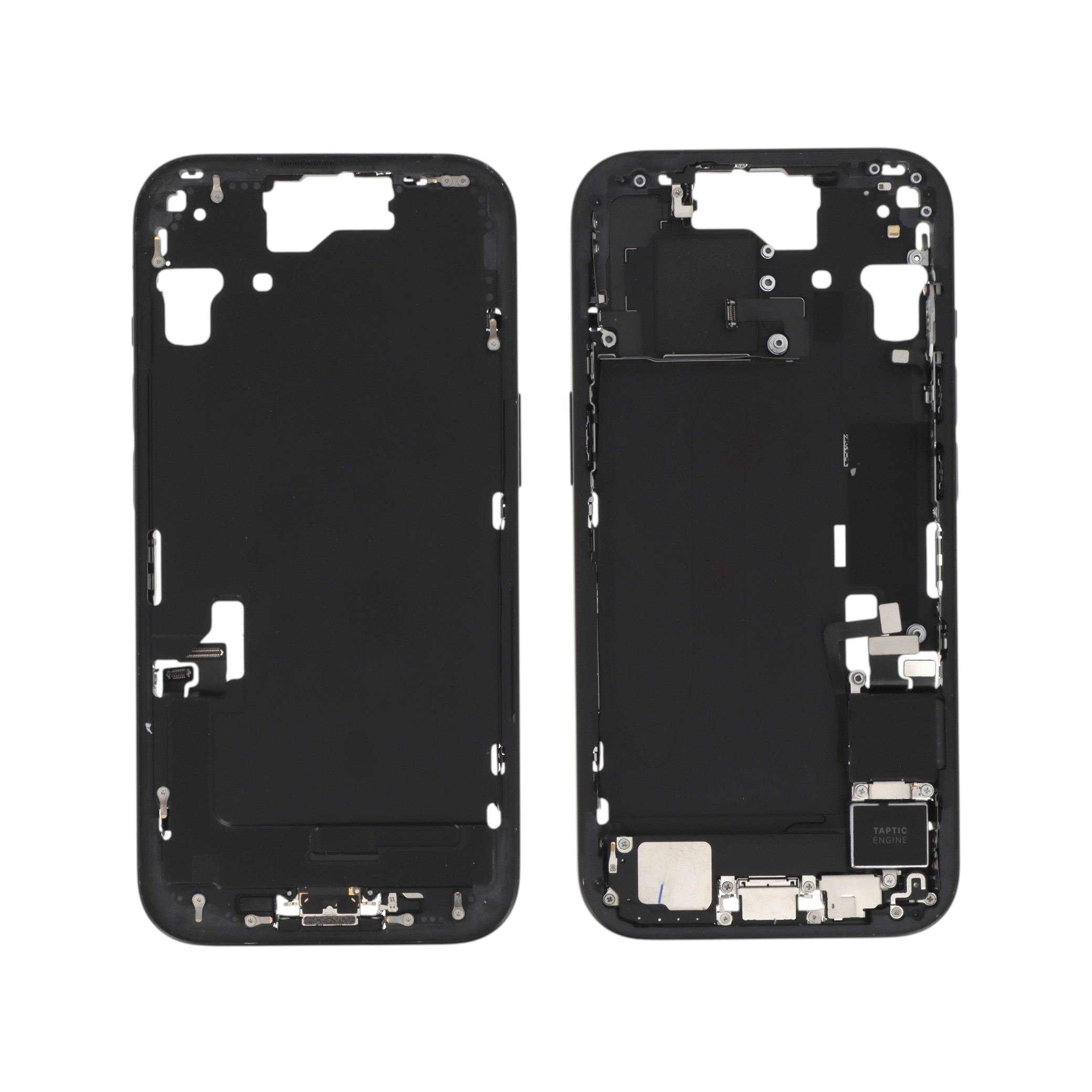 Châssis Central Noir iPhone 15 (Avec Composants) (Pulled A)
