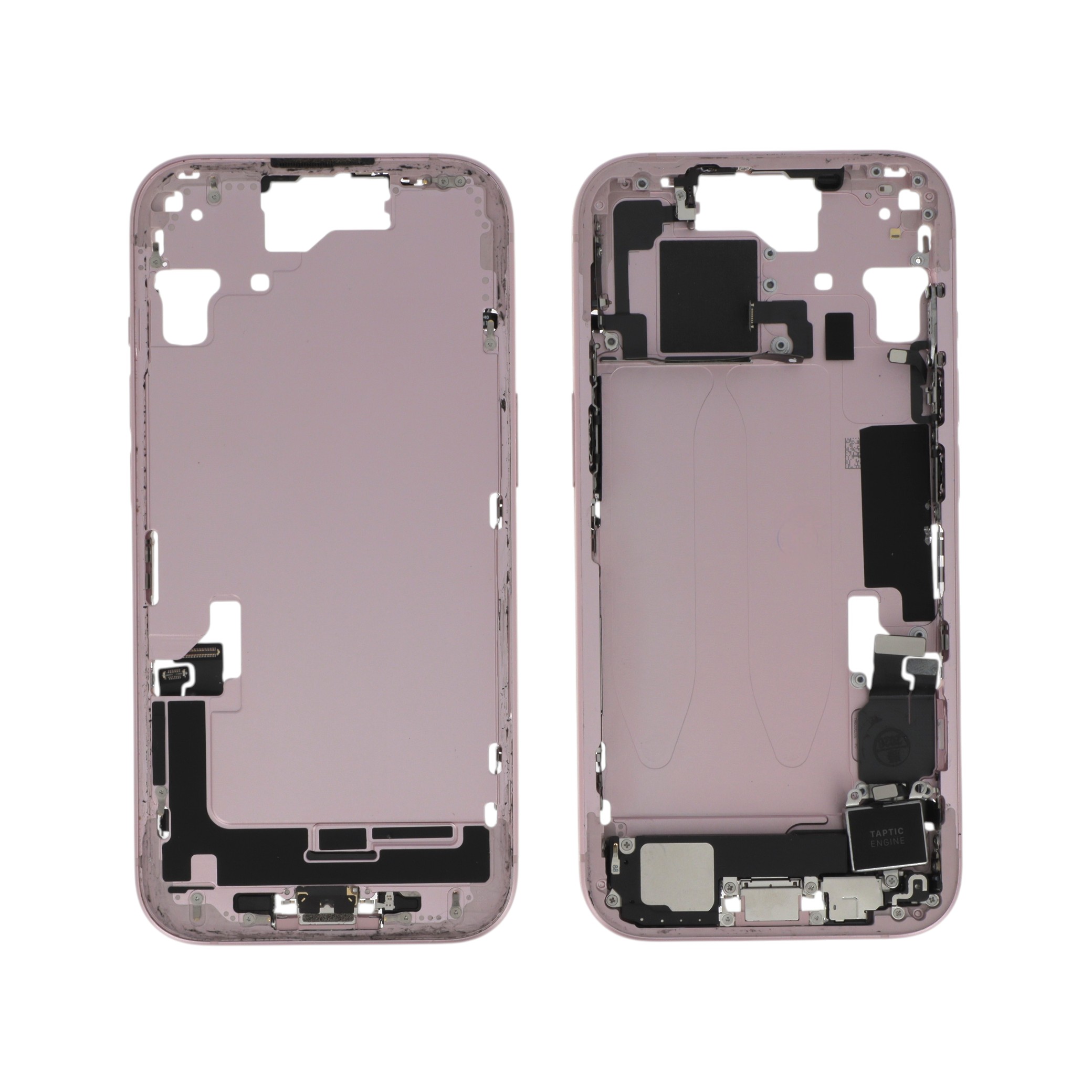Châssis Central Rose iPhone 15 (Avec Composants) (Pulled A)