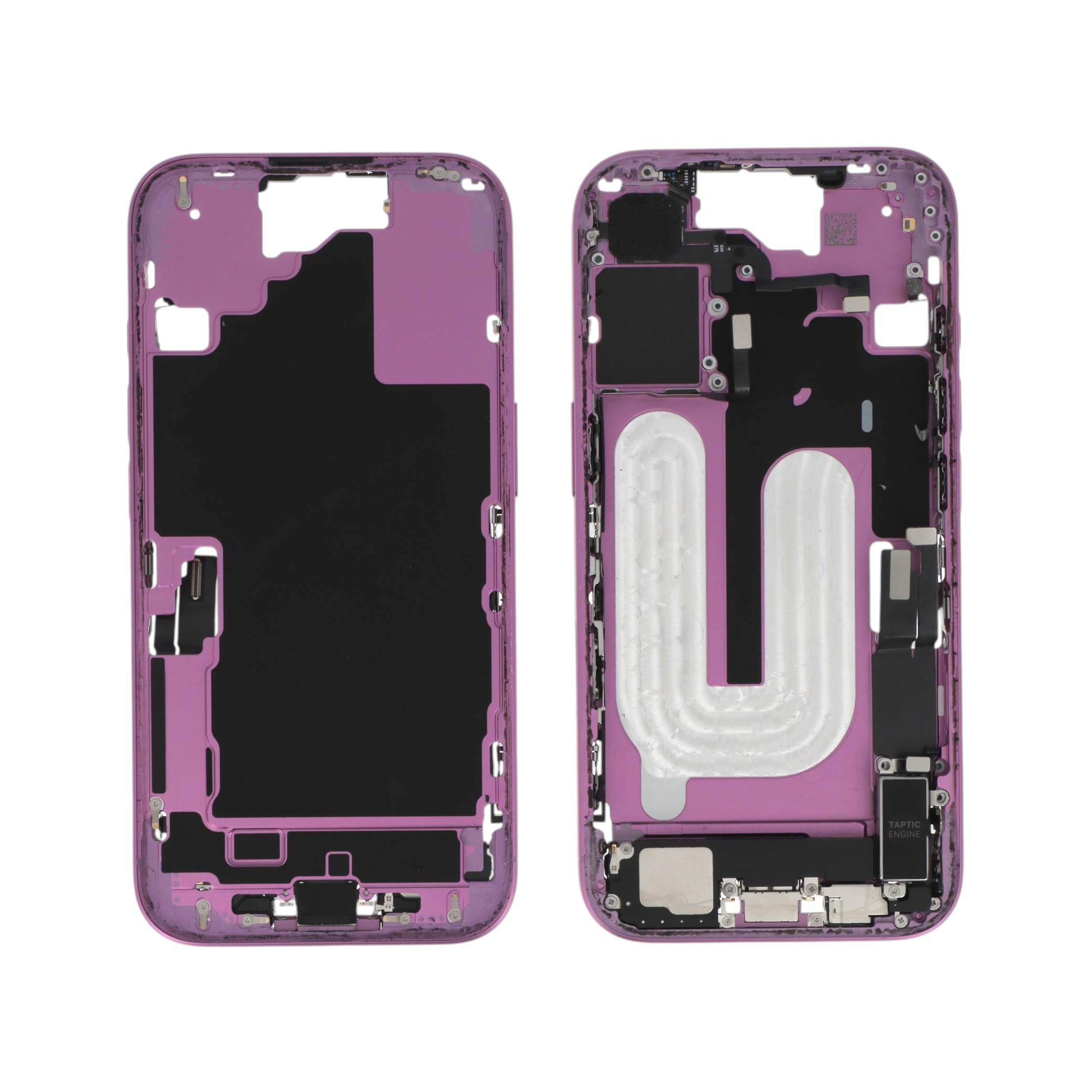 Châssis Central Rose iPhone 16 (Avec Composants) (Pulled A)