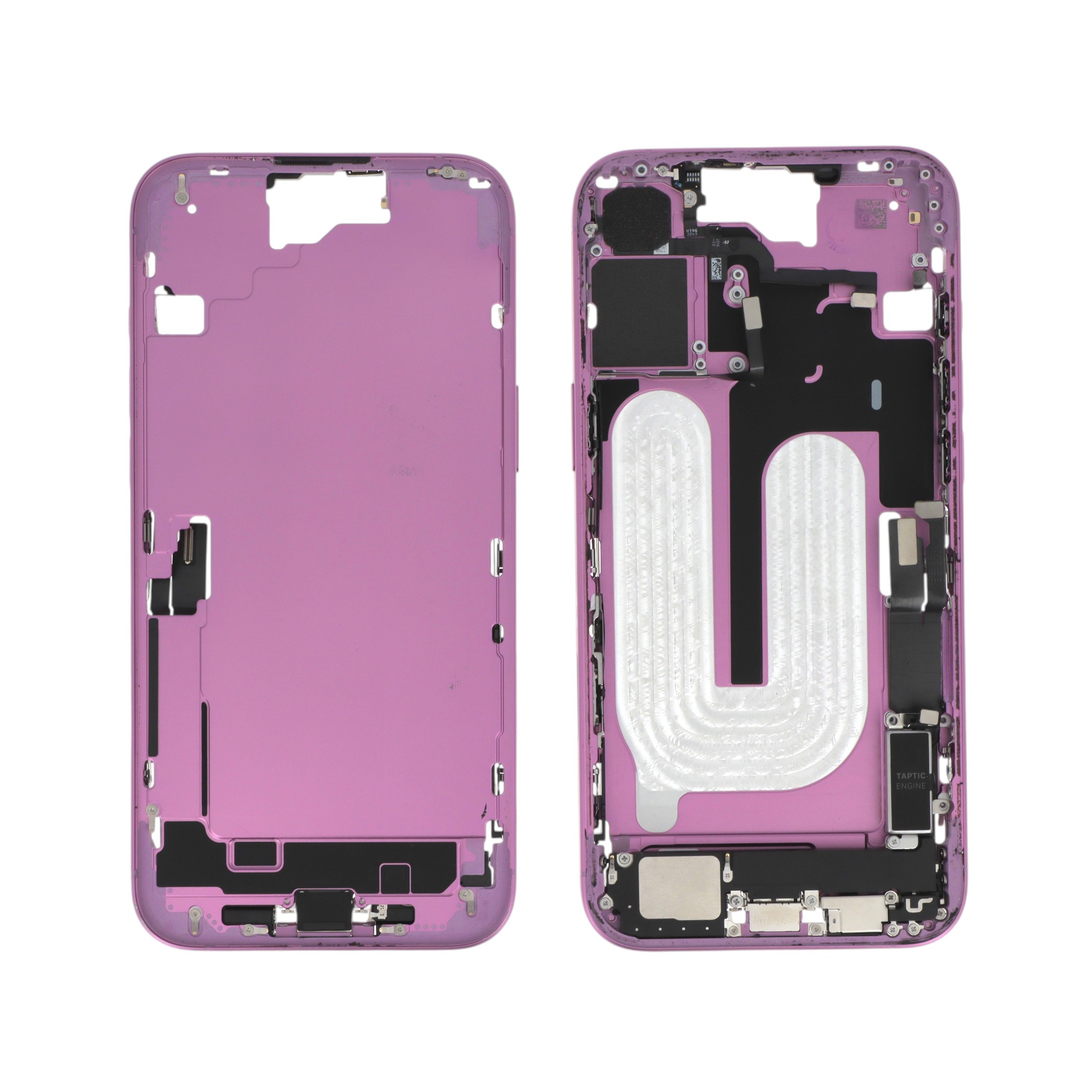 Châssis Central Rose iPhone 16 Plus (Avec Composants) (Pulled A)