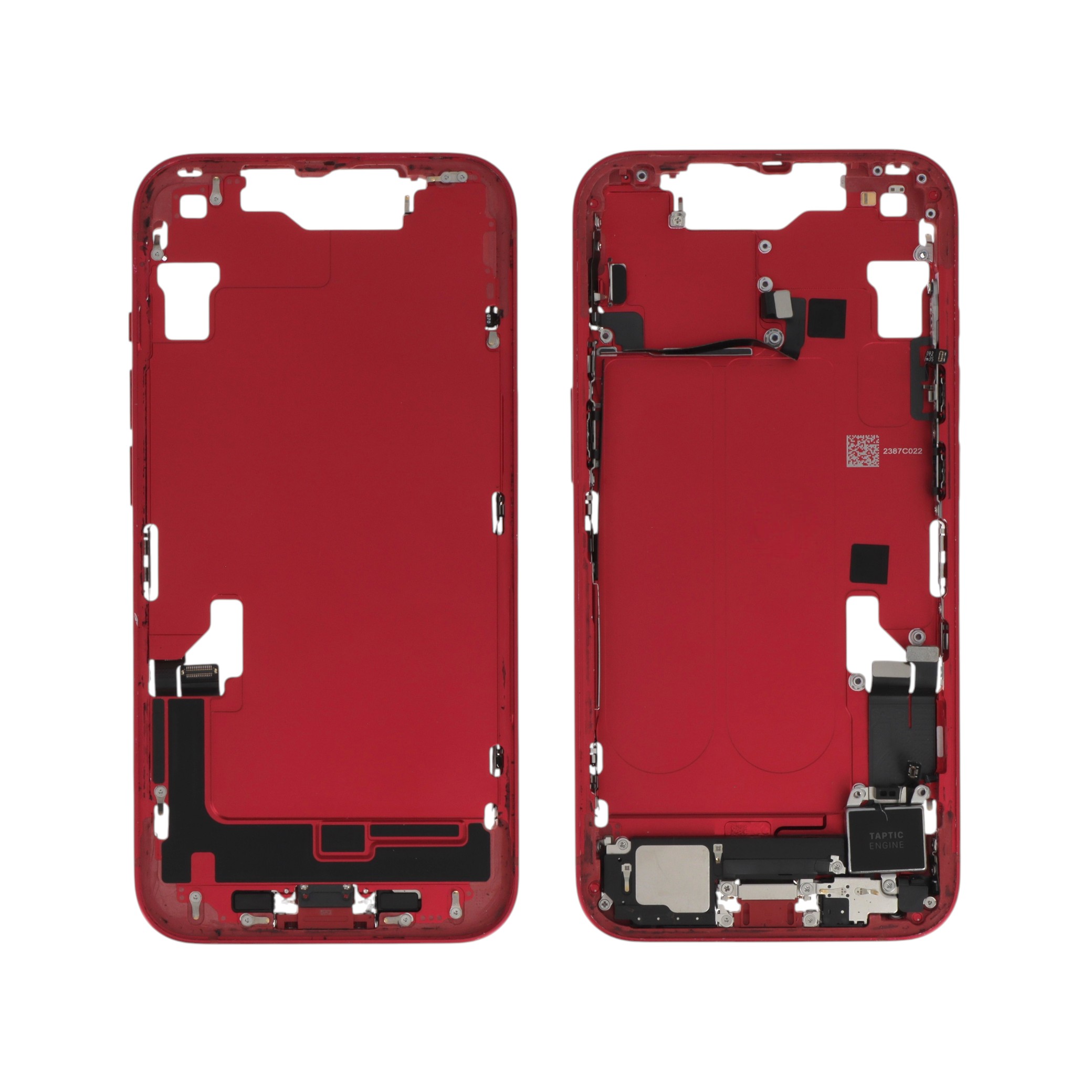 Châssis Central Rouge iPhone 14 (Avec Composants) (Pulled A)
