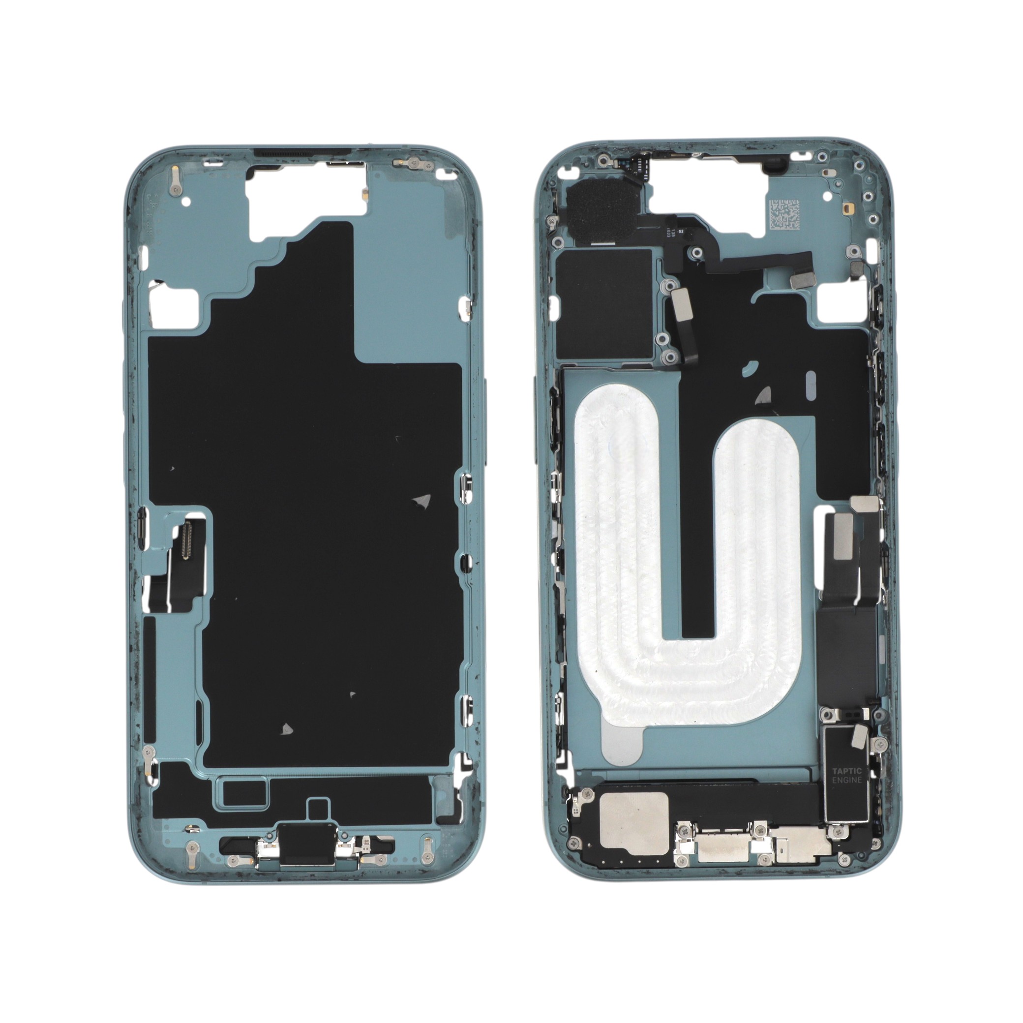 Châssis Central Sarcelle iPhone 16 (Avec Composants) (Pulled A)