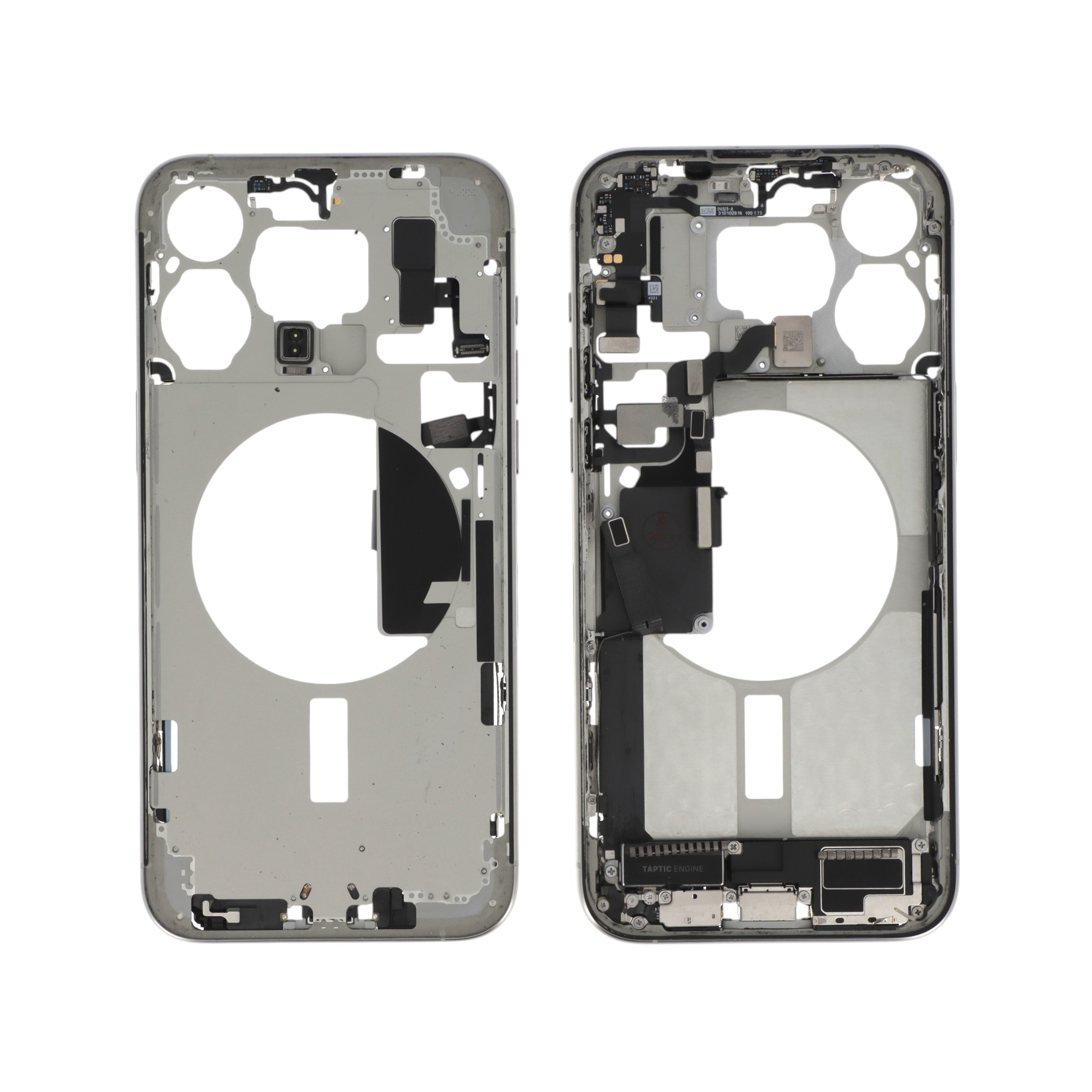 Châssis Central Titane Blanc iPhone 15 Pro Max (Avec Composants) (Pulled A)