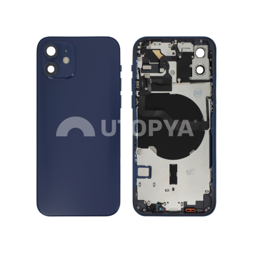 Châssis Complet Bleu iPhone 12 (Avec MagSafe) (Sans Logo)