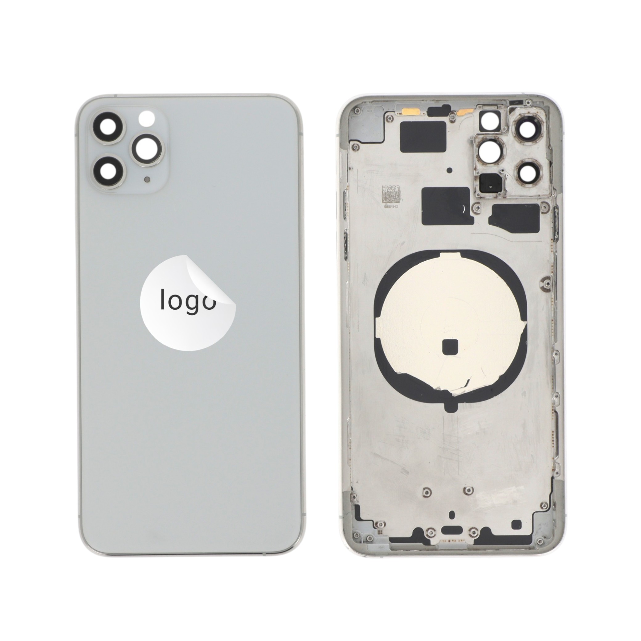 Châssis Complet (Coque Arrière Pré-montée) Argent iPhone 11 Pro Max (Pulled B)