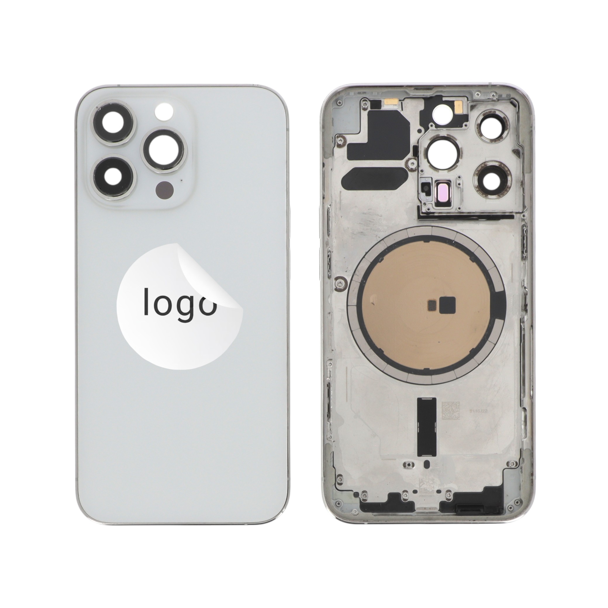 Châssis Complet (Coque Arrière Pré-montée) Argent iPhone 13 Pro (Pulled A)