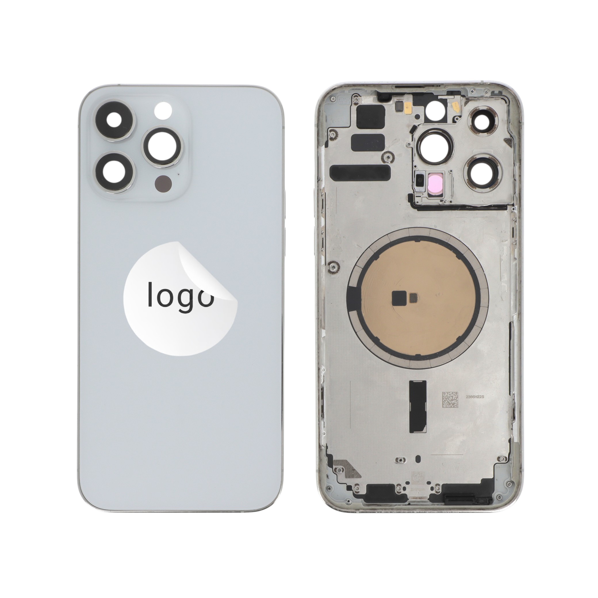 Châssis Complet (Coque Arrière Pré-montée) Argent iPhone 14 Pro Max (Pulled A)