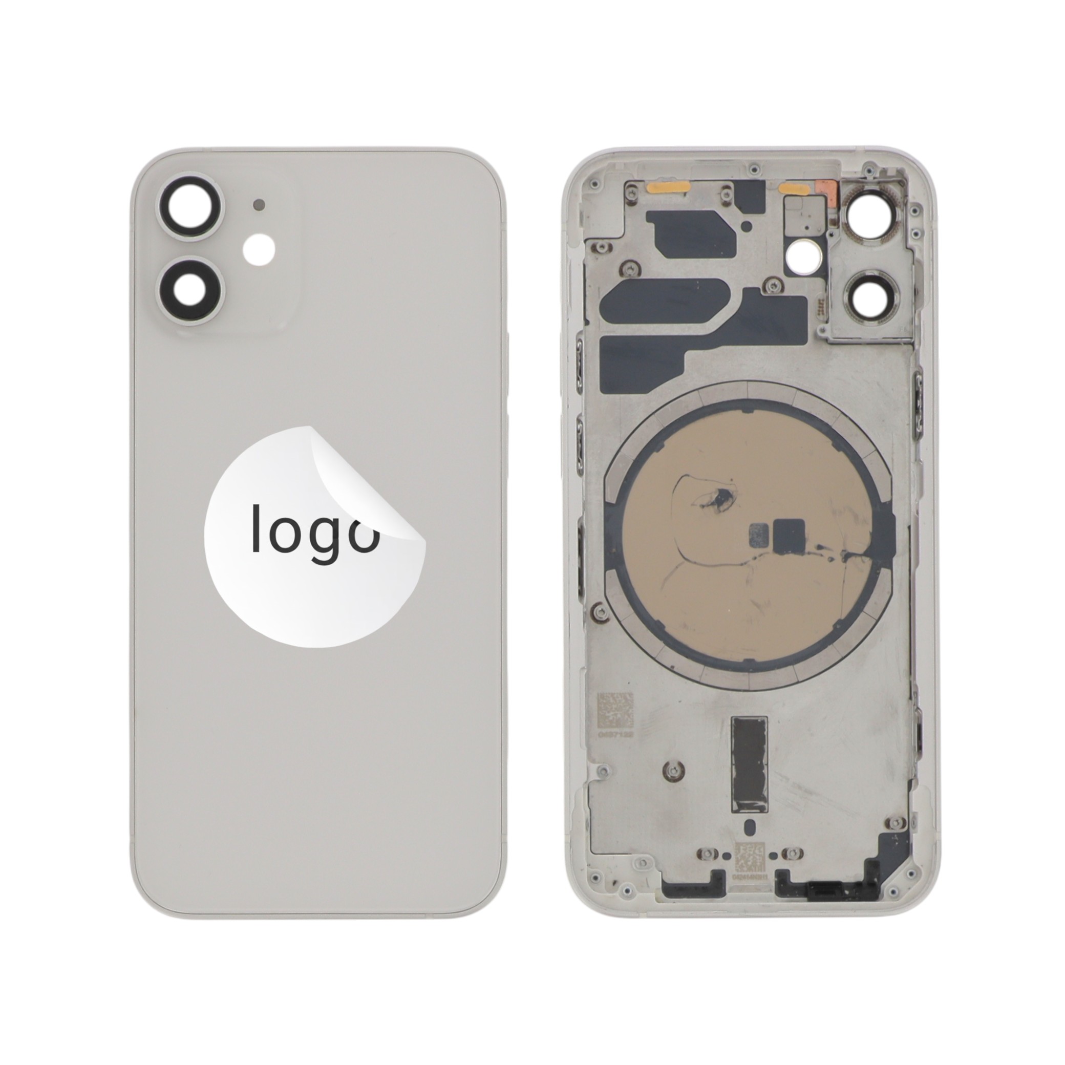 Châssis Complet (Coque Arrière Pré-montée) Blanc iPhone 12 Mini (Pulled A)