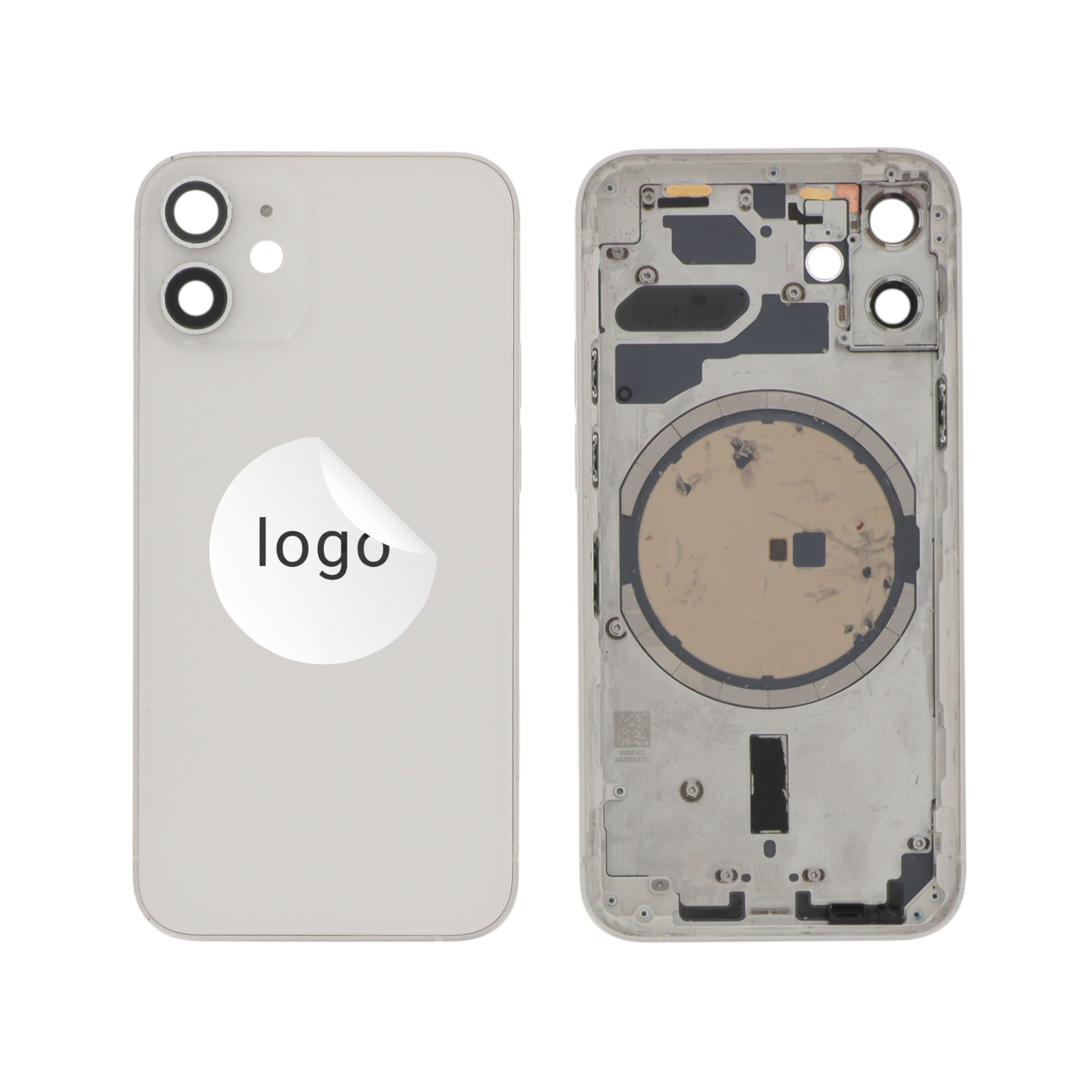 Châssis Complet (Coque Arrière Pré-montée) Blanc iPhone 12 Mini (Pulled B)
