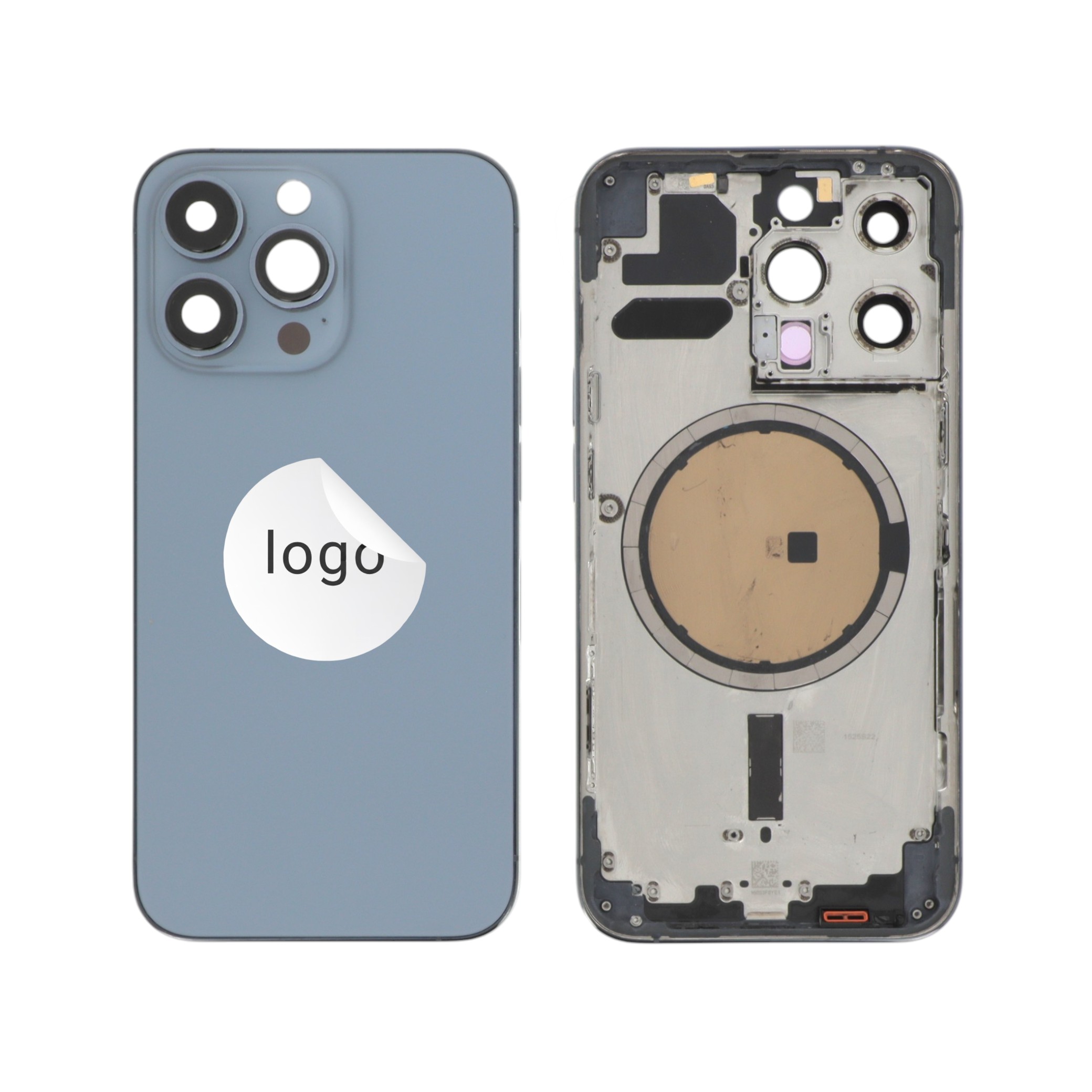 Châssis Complet (Coque Arrière Pré-montée) Bleu Alpin iPhone 13 Pro (Pulled A)