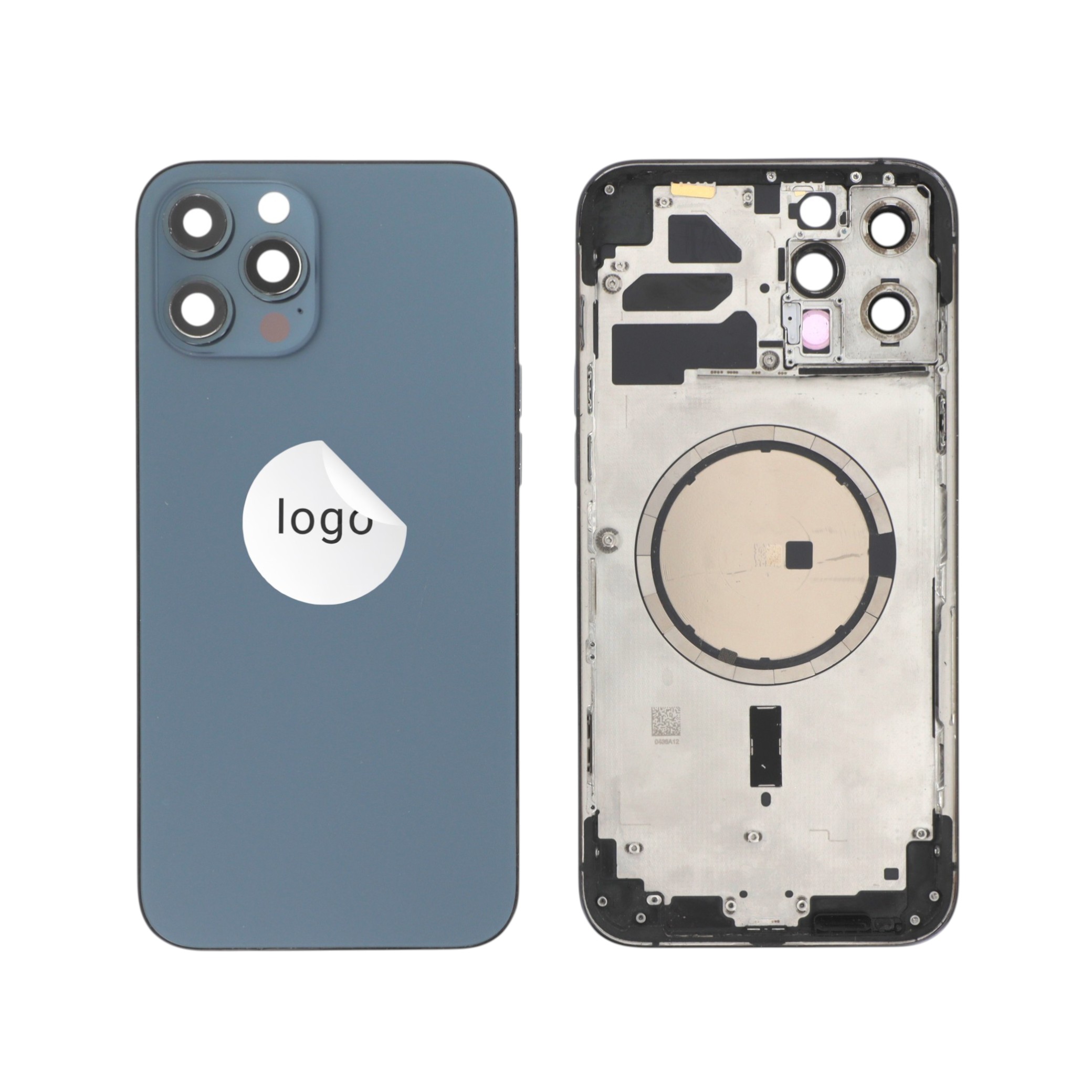 Châssis Complet (Coque Arrière Pré-montée) Bleu iPhone 12 Pro Max (Pulled C)