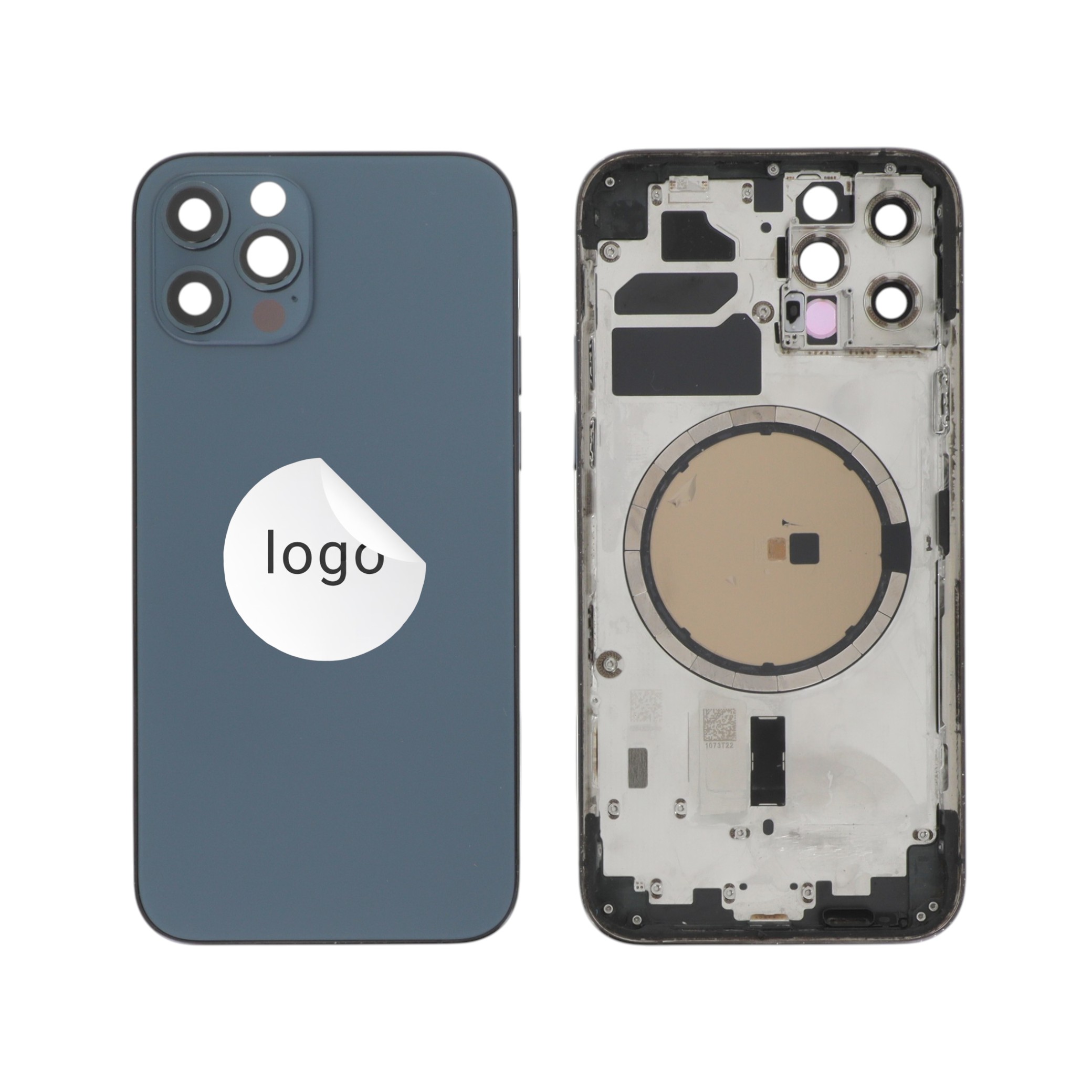 Châssis Complet (Coque Arrière Pré-montée) Bleu iPhone 12 Pro (Pulled C)