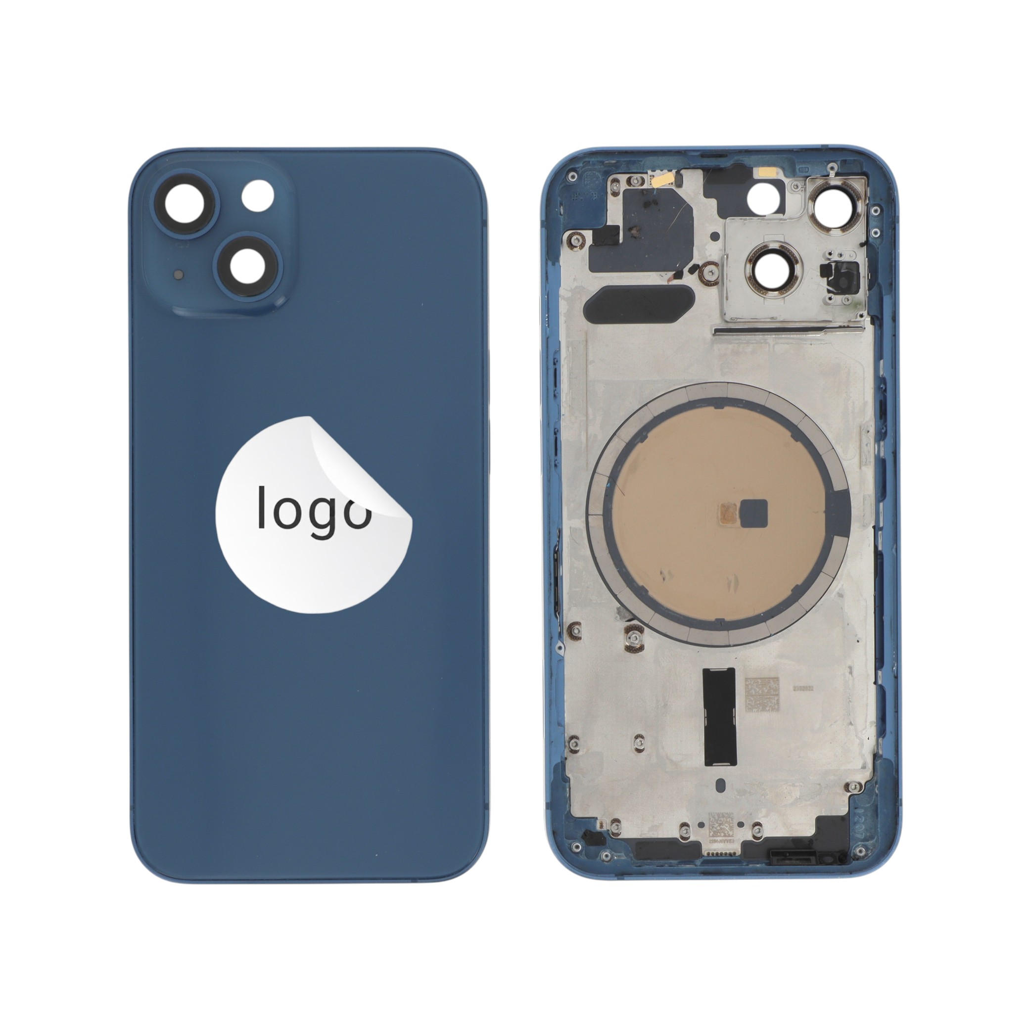 Châssis Complet (Coque Arrière Pré-montée) Bleu iPhone 13 (Pulled A)