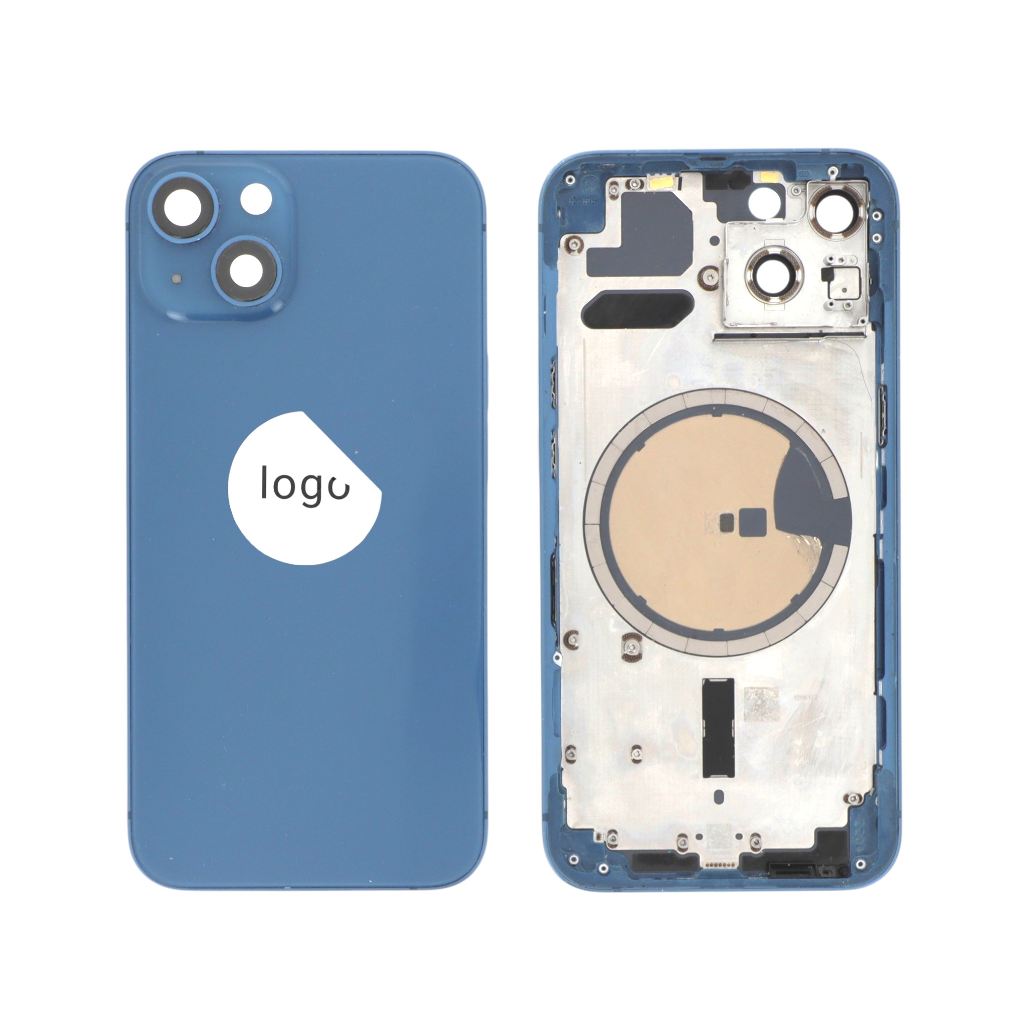 Châssis Complet (Coque Arrière Pré-montée) Bleu iPhone 13 (Version US) (Pulled B)