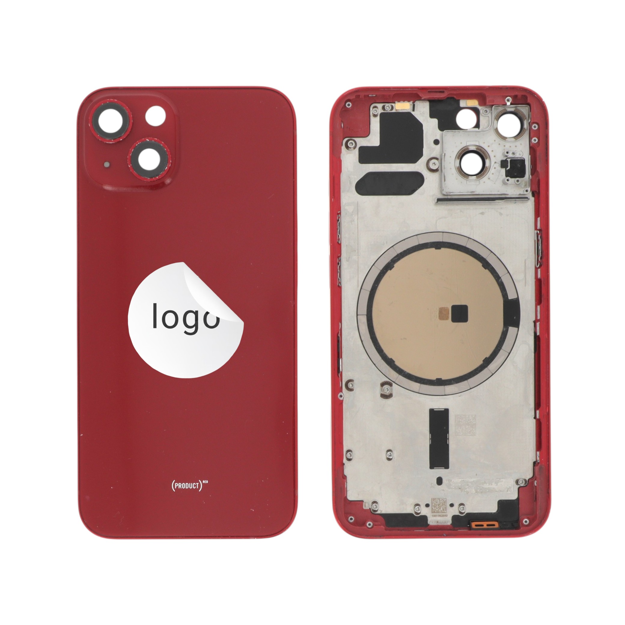 Châssis Complet (Coque Arrière Pré-montée)e Rouge iPhone 13 (Pulled C)