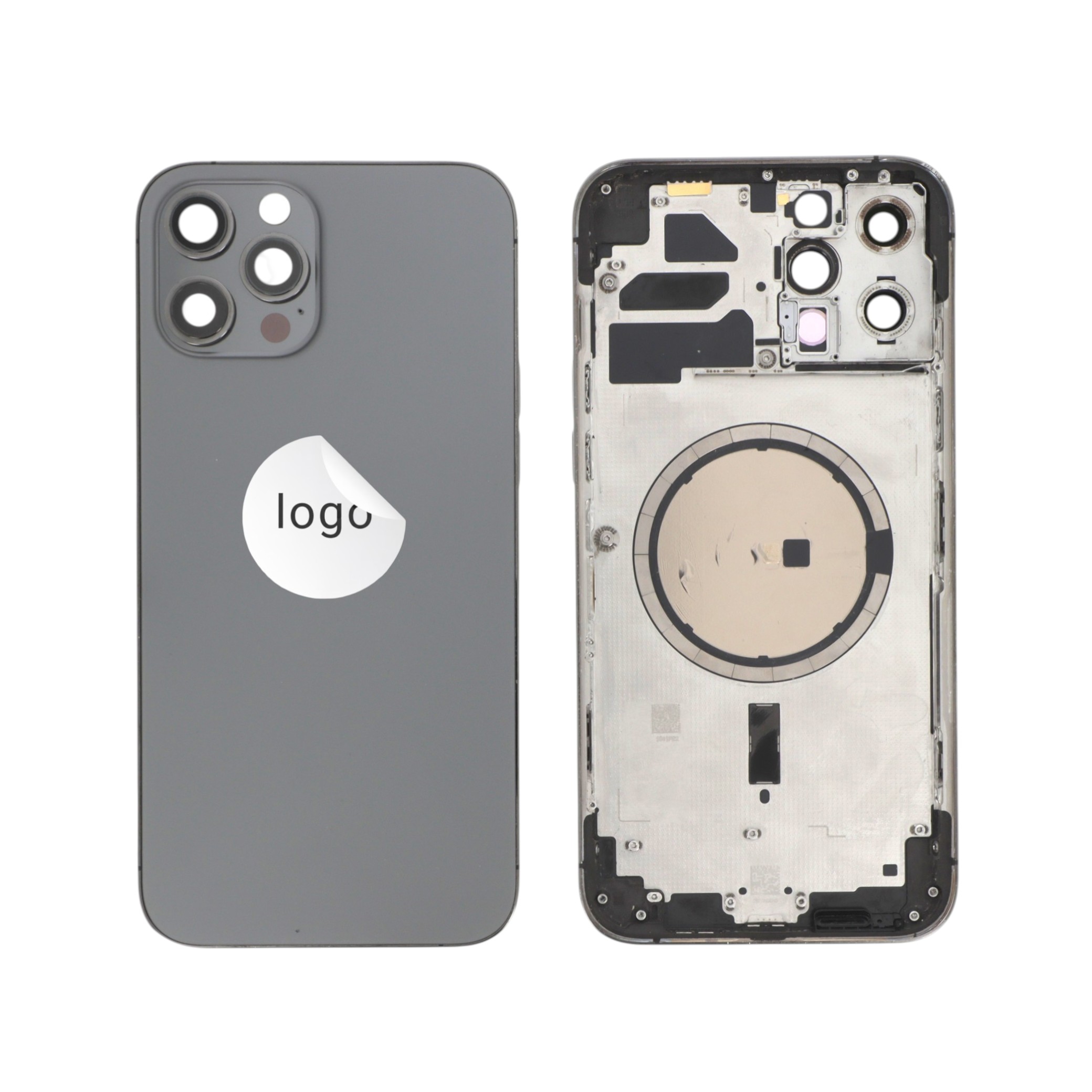 Châssis Complet (Coque Arrière Pré-montée) Graphite iPhone 12 Pro Max (Pulled C)