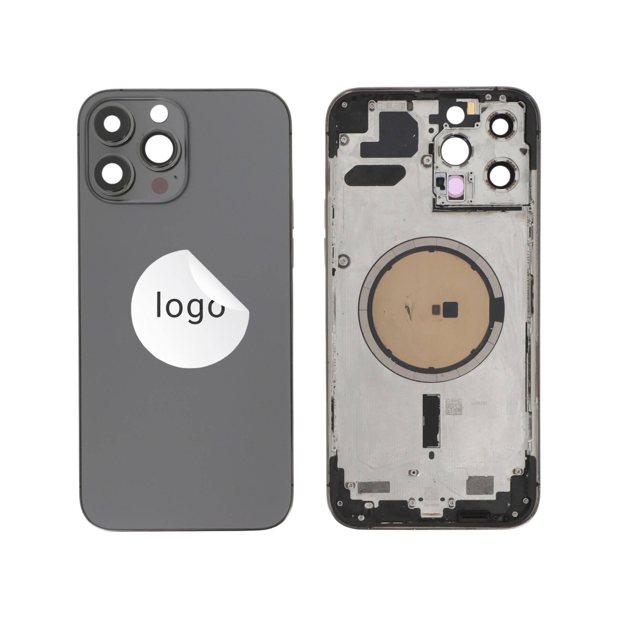 Châssis Complet (Coque Arrière Pré-montée) Graphite iPhone 13 Pro Max (Pulled A)