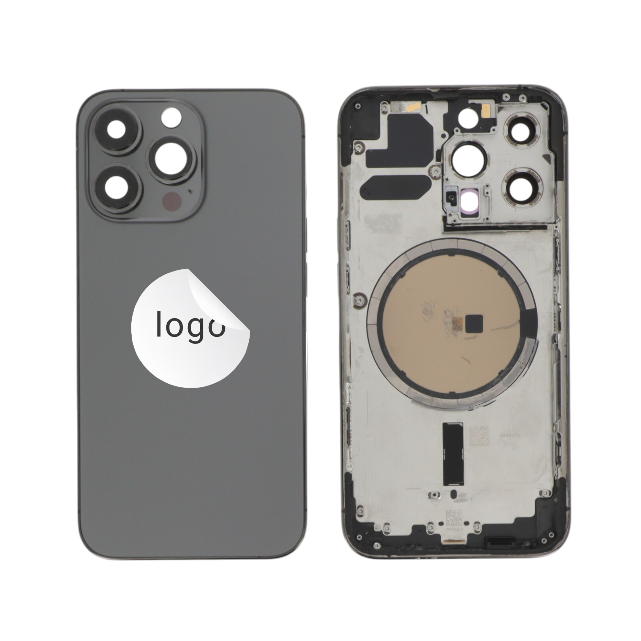 Châssis Complet (Coque Arrière Pré-montée) Graphite iPhone 13 Pro (Pulled A)