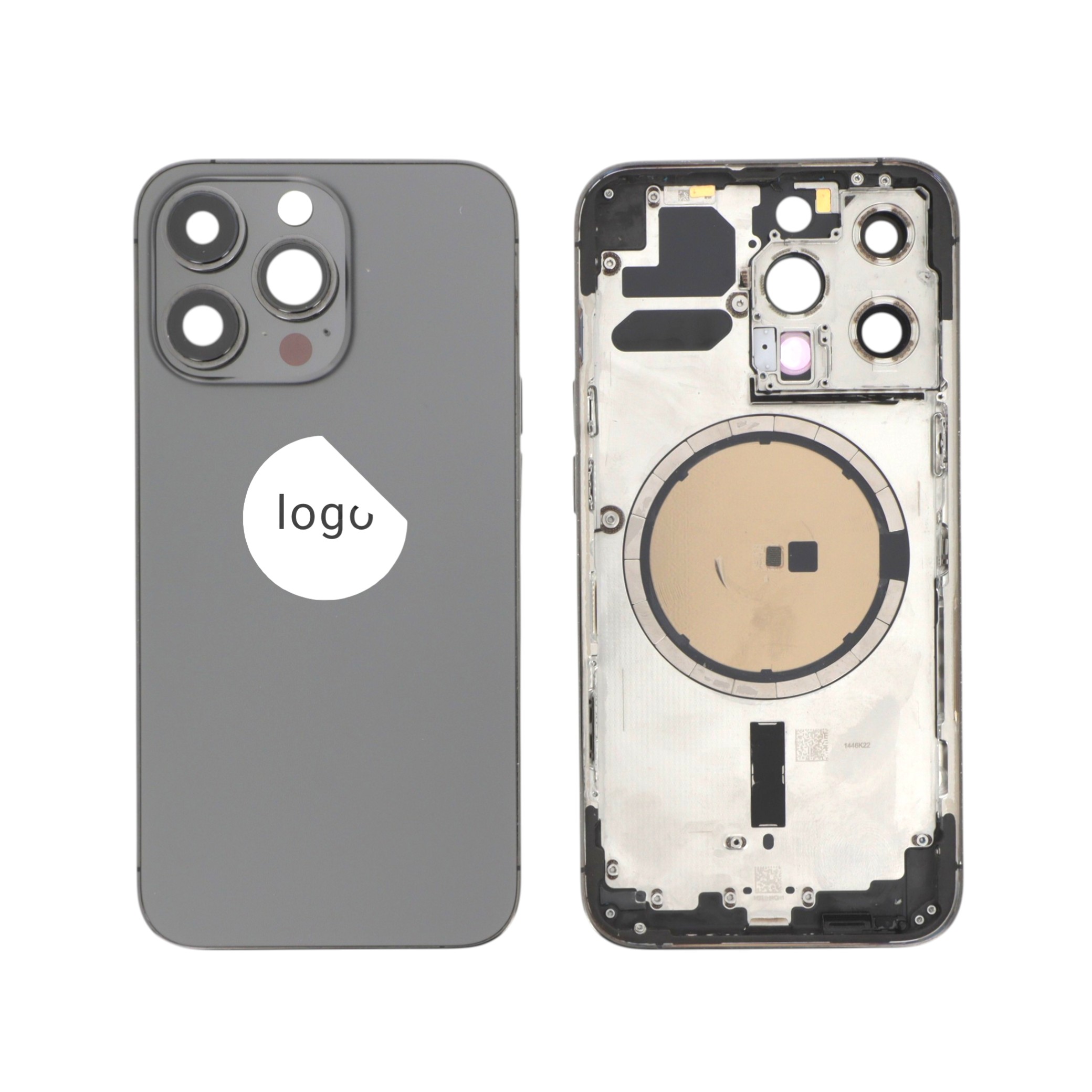 Châssis Complet (Coque Arrière Pré-montée) Graphite iPhone 13 Pro (Version US) (Pulled B)