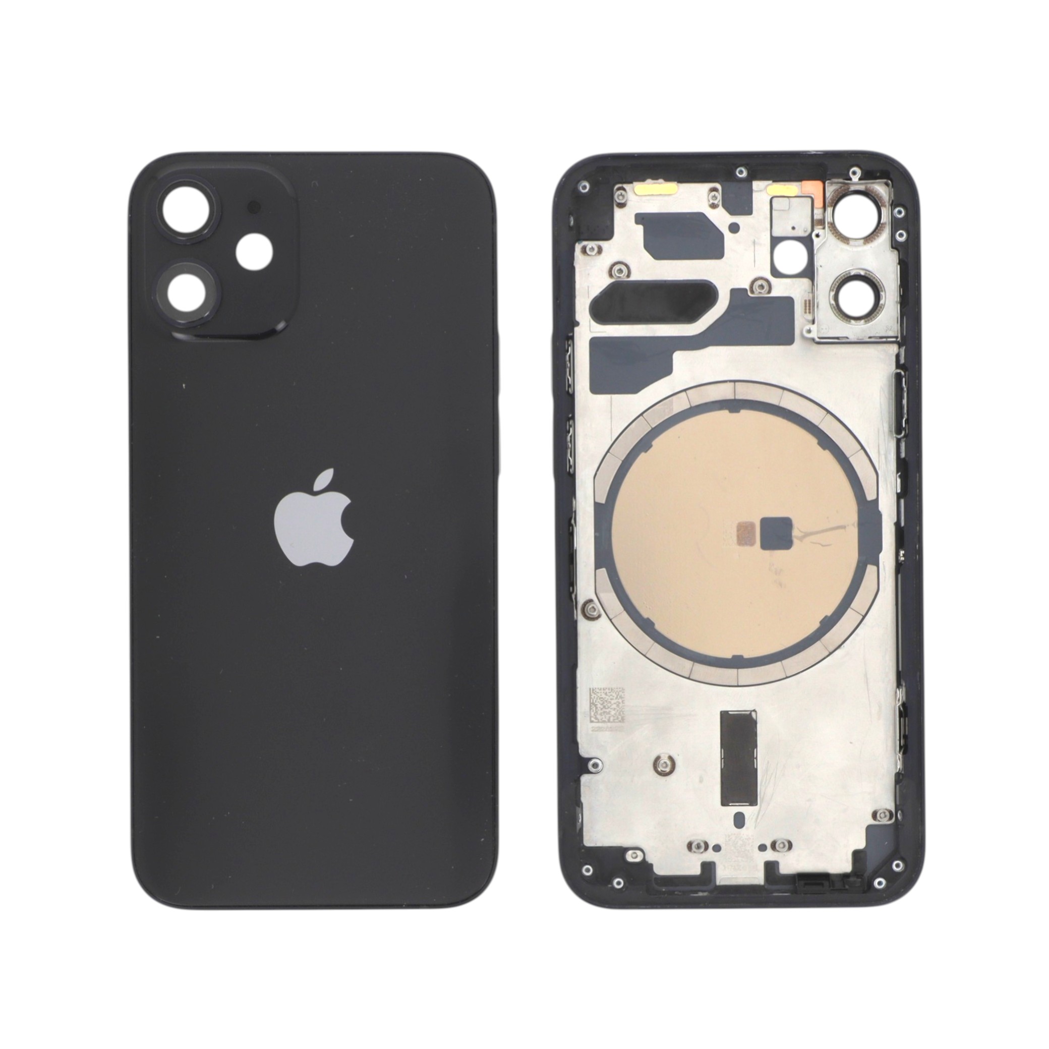 Châssis Complet (Coque Arrière Pré-montée) Noir iPhone 12 Mini (Pulled C)