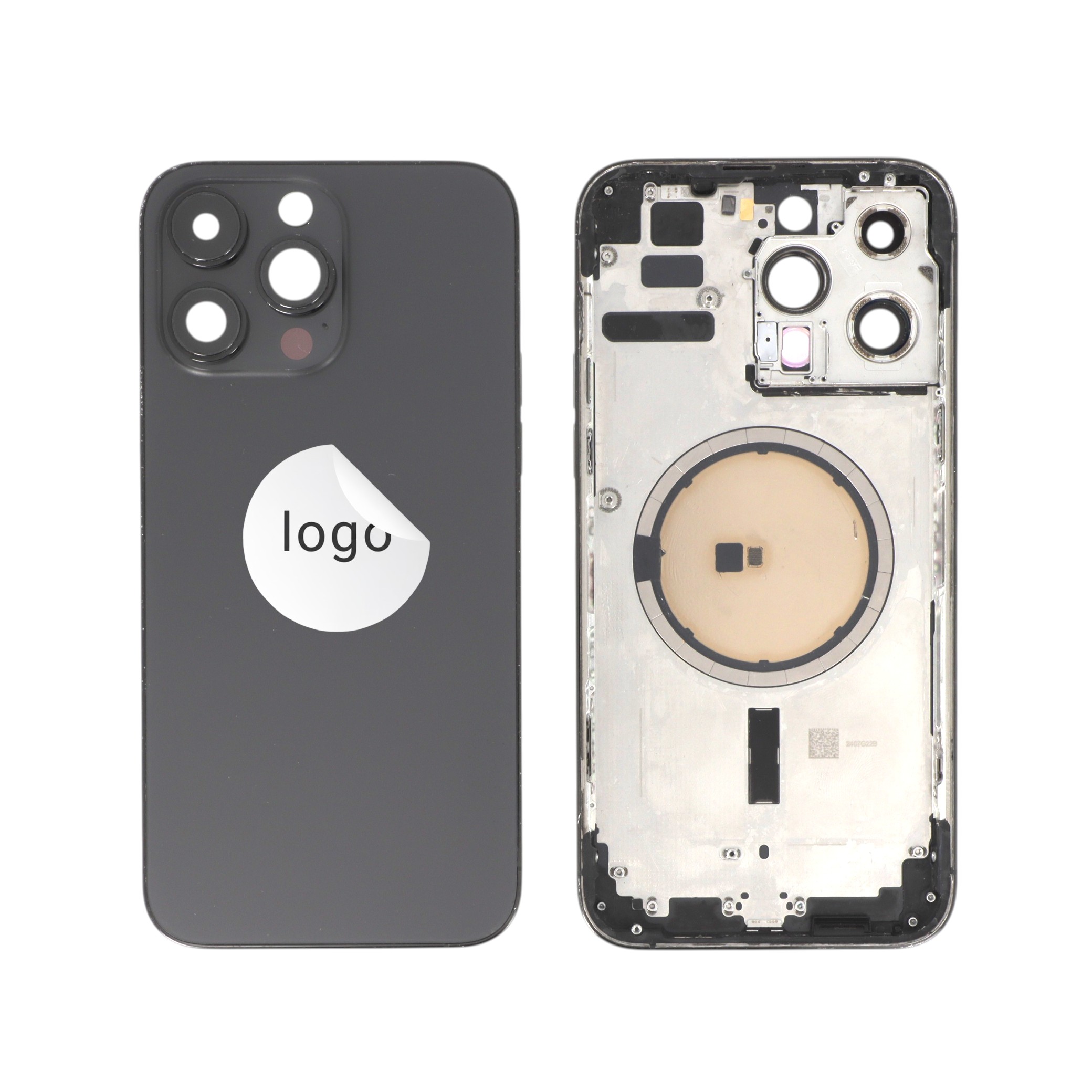 Châssis Complet (Coque Arrière Pré-montée) Noir iPhone 14 Pro Max (Pulled A)